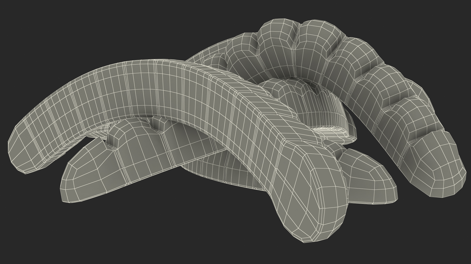 3D model Colorful Gummy Worms Pile