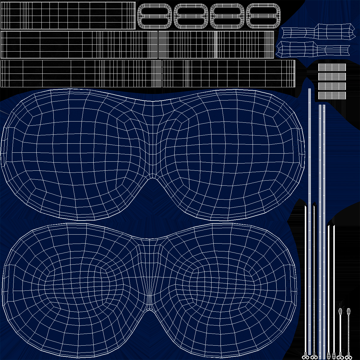 3D Eye Mask for Sleeping Blue