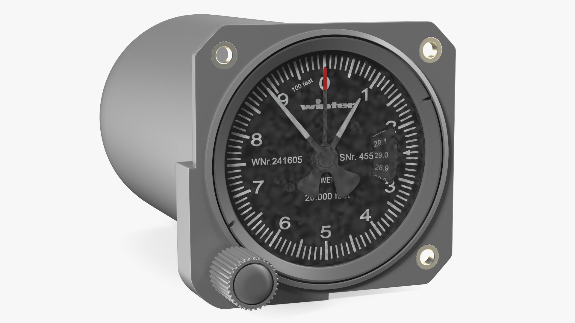 3D Aircraft Altimeter model