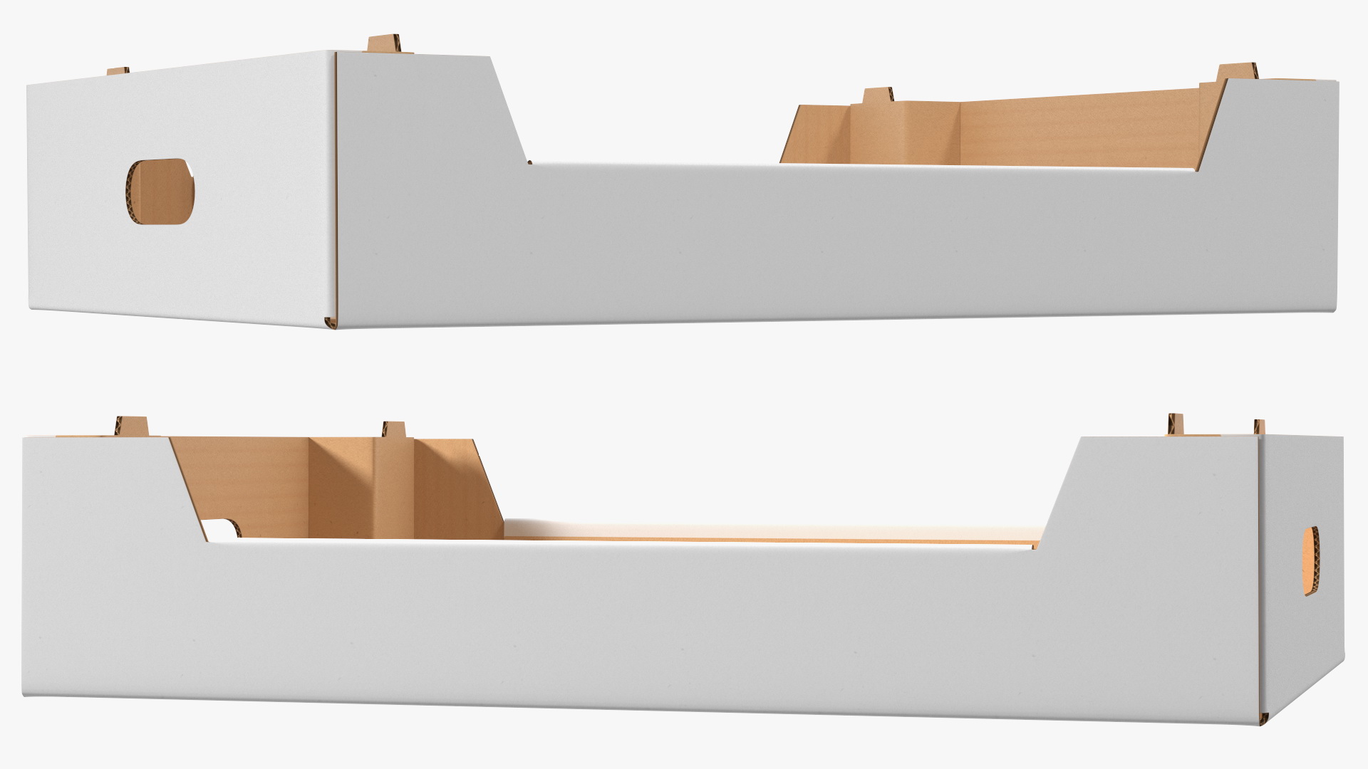 3D model Corrugated Tray Box for Vegetables And Fruits
