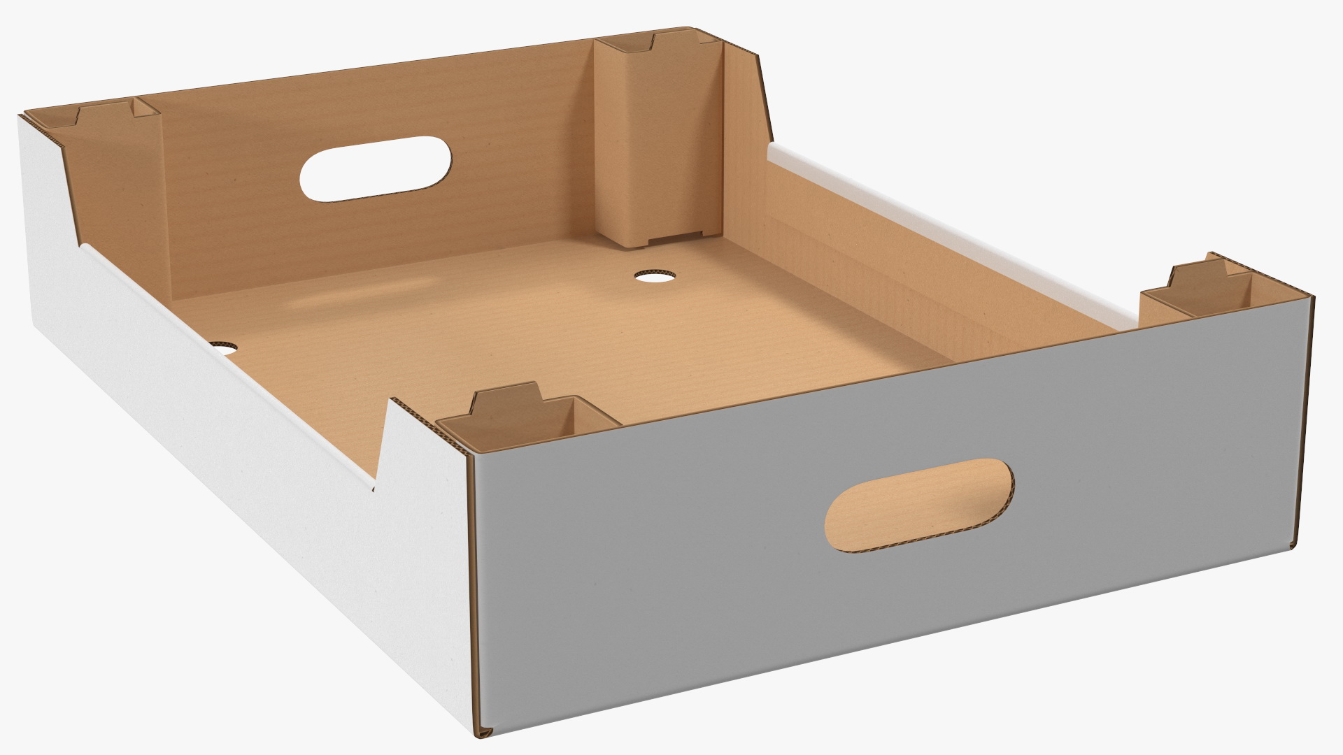 3D model Corrugated Tray Box for Vegetables And Fruits