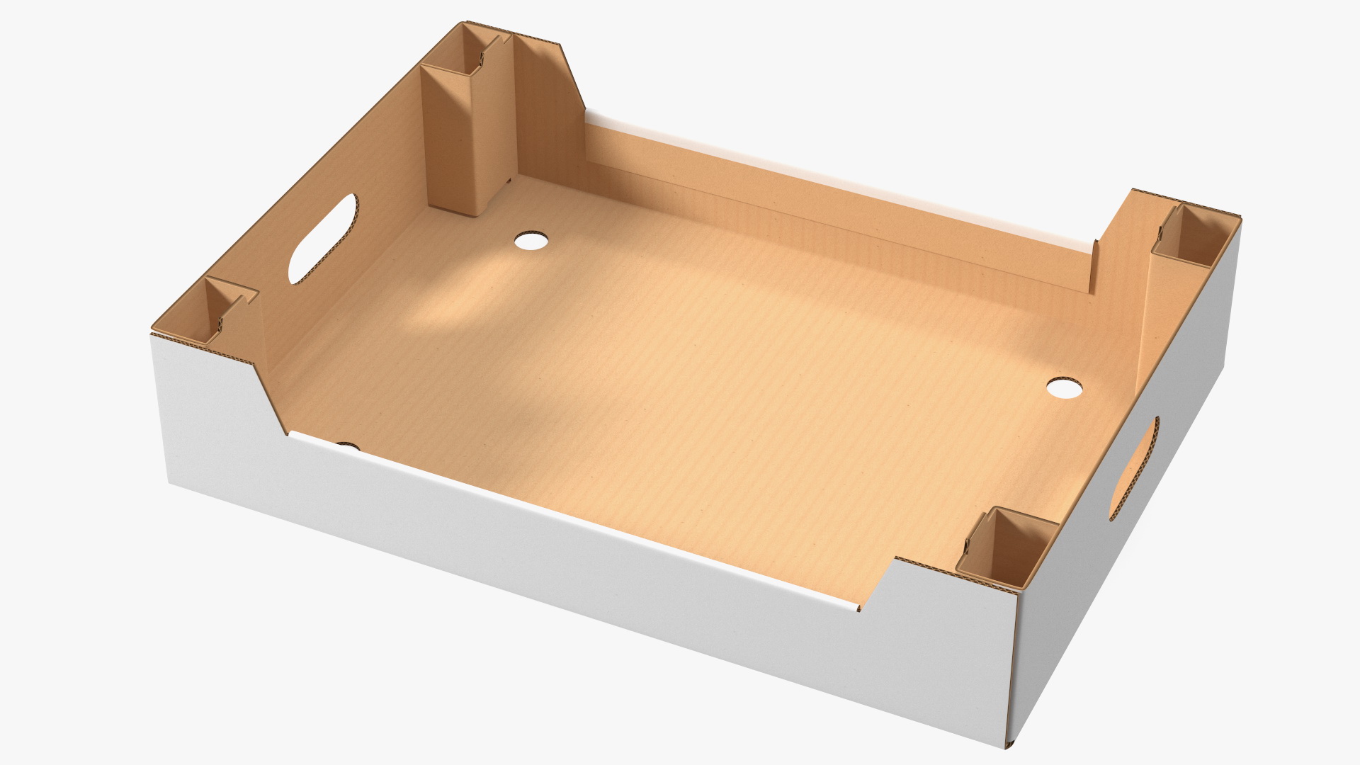 3D model Corrugated Tray Box for Vegetables And Fruits