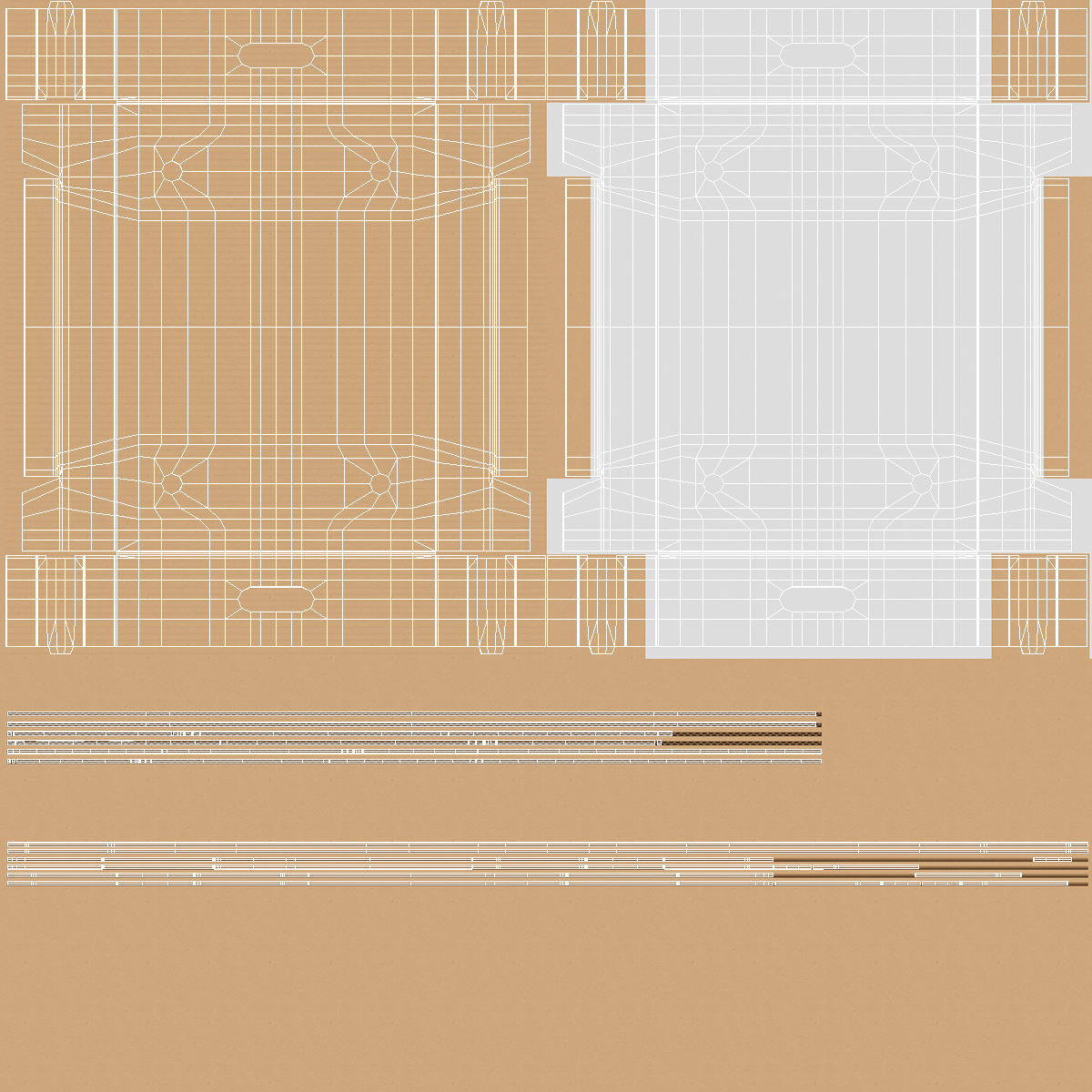 3D model Corrugated Tray Box for Vegetables And Fruits