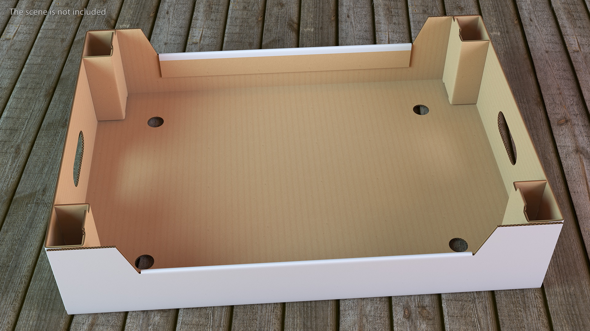 3D model Corrugated Tray Box for Vegetables And Fruits