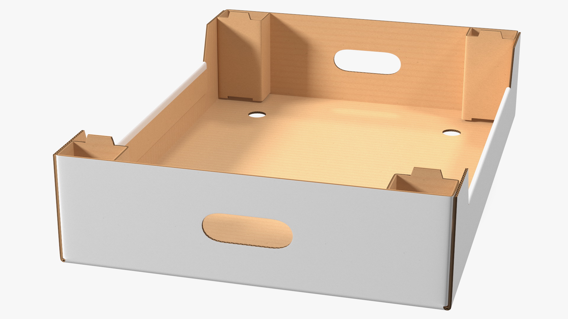 3D model Corrugated Tray Box for Vegetables And Fruits