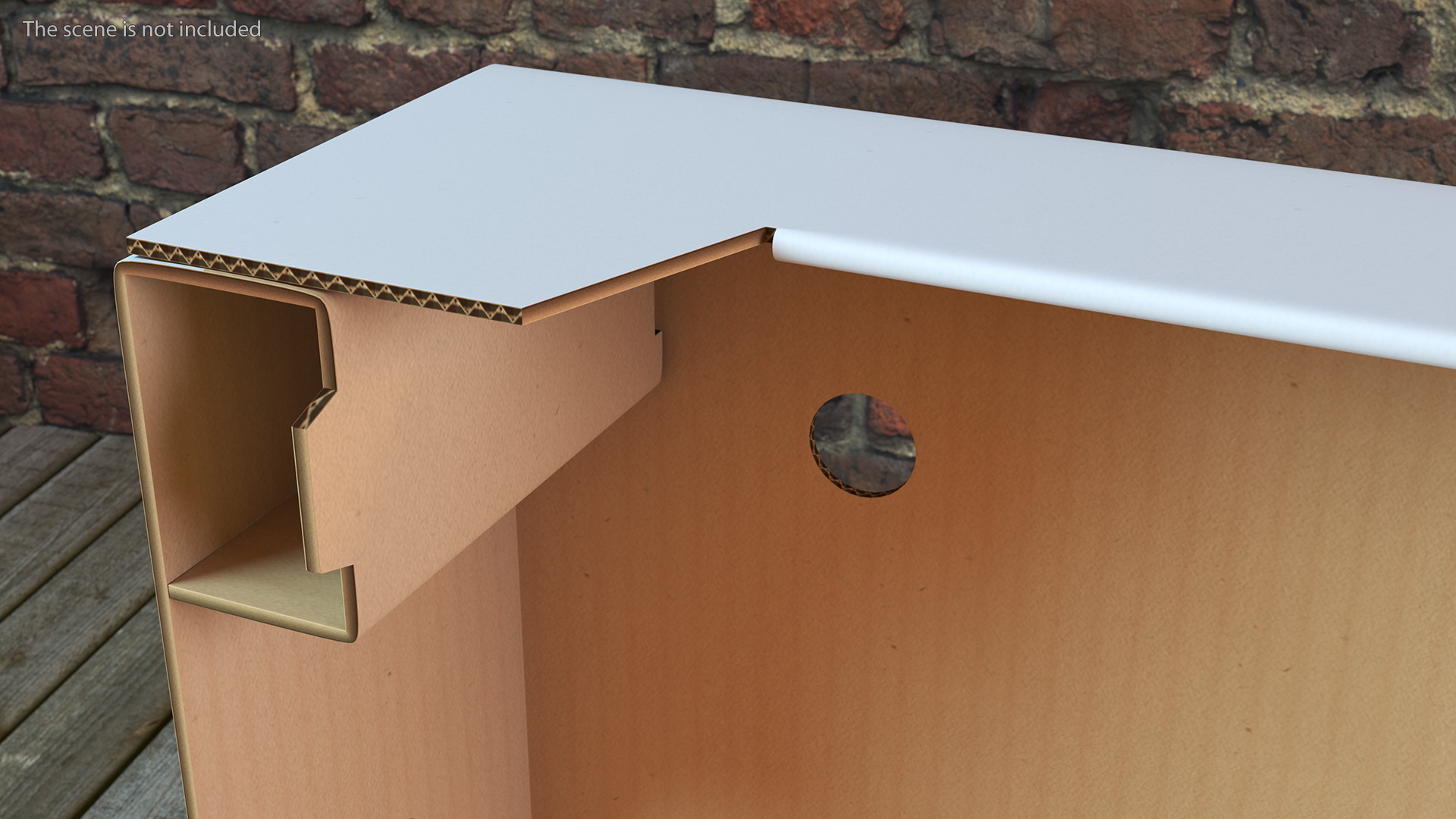 3D model Corrugated Tray Box for Vegetables And Fruits