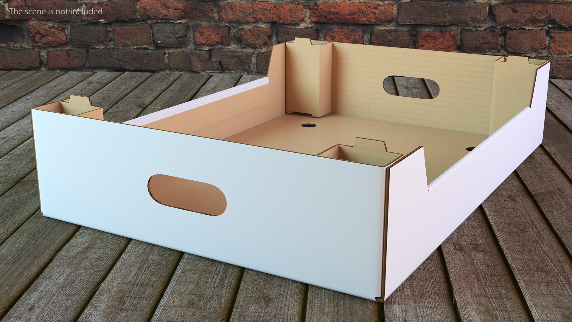 3D model Corrugated Tray Box for Vegetables And Fruits