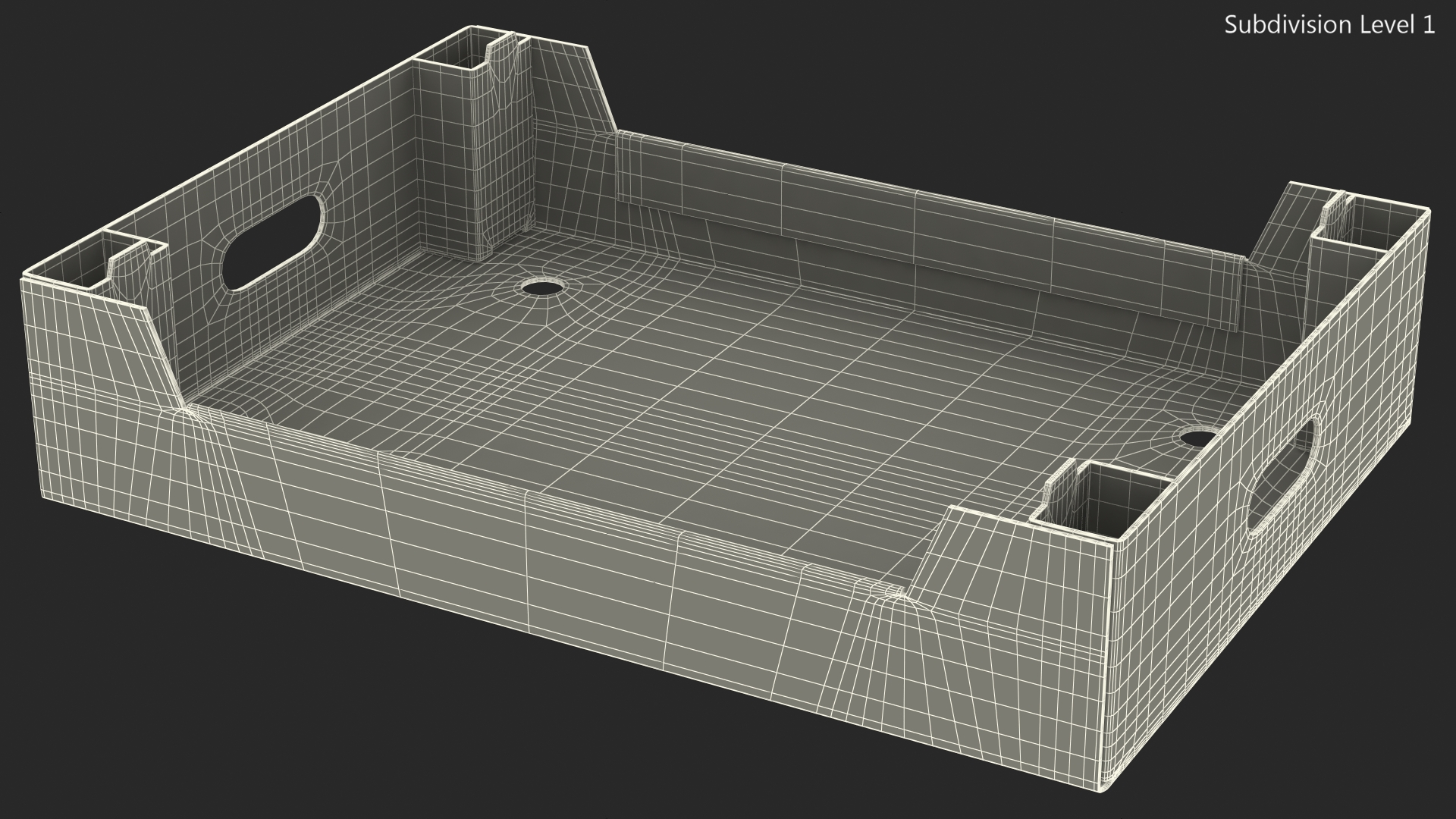 3D model Corrugated Tray Box for Vegetables And Fruits