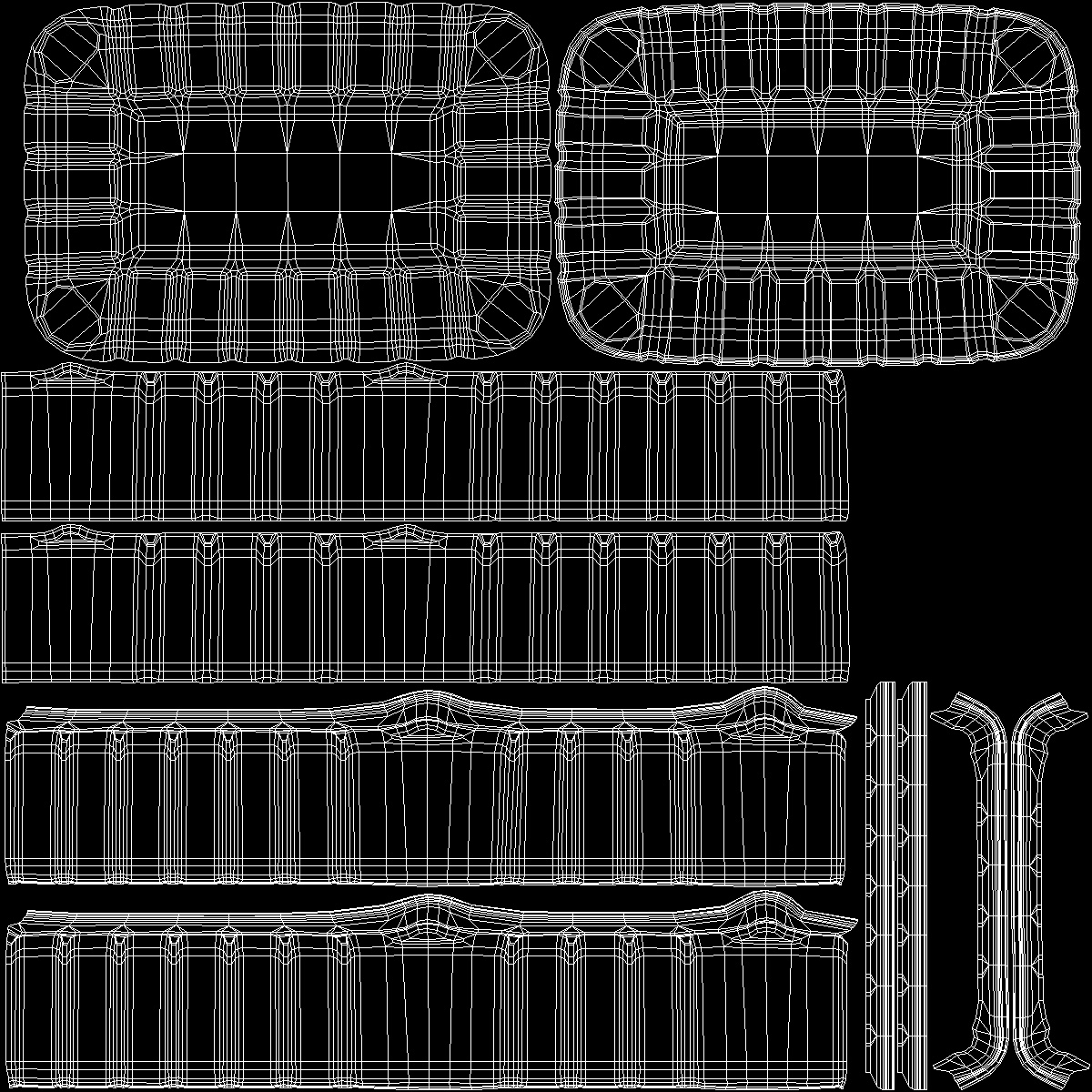 3D model Disposable Plastic Food Tray with Lid 21x15cm