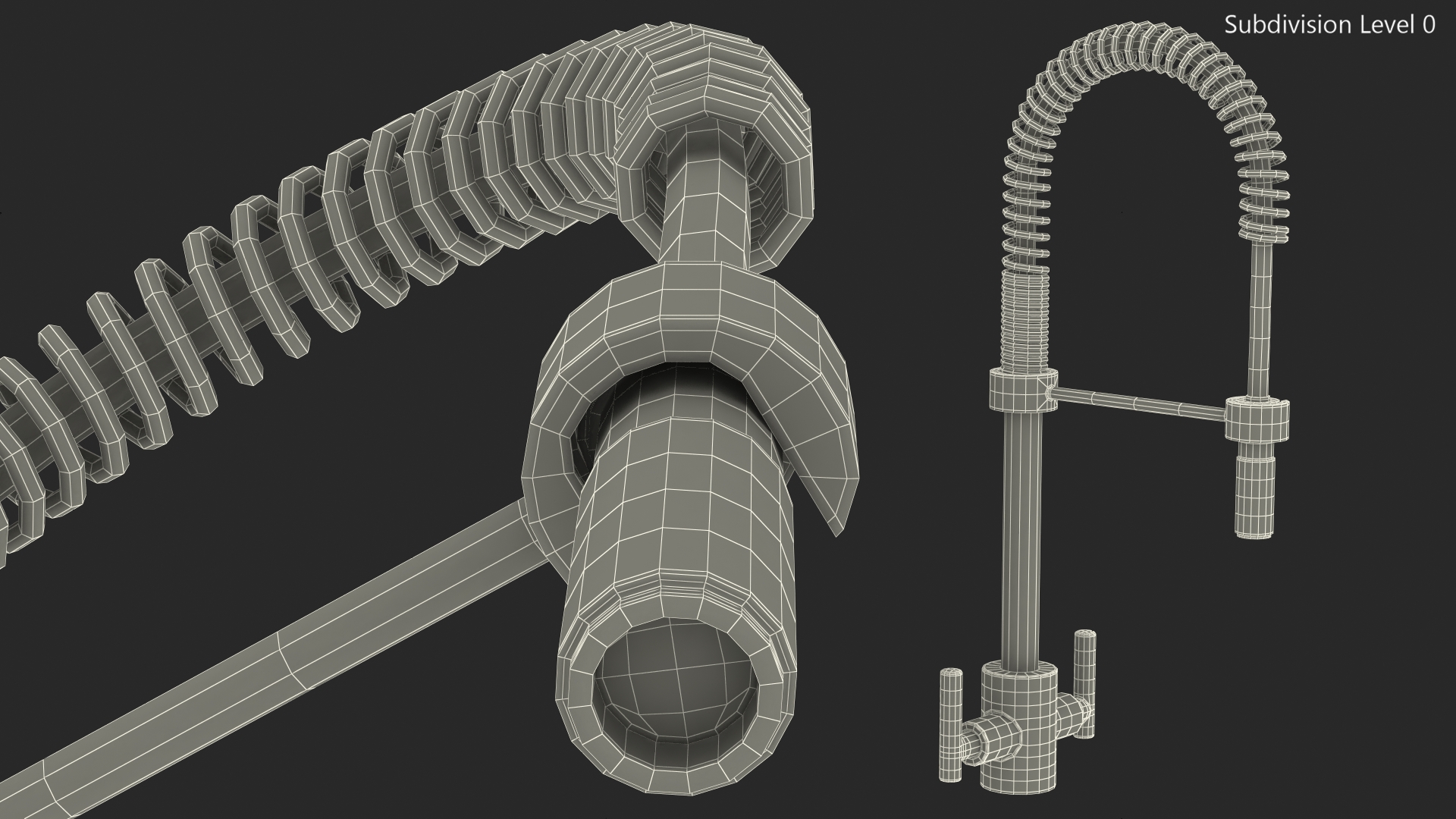 Professional Pullout Kitchen Tap 3D