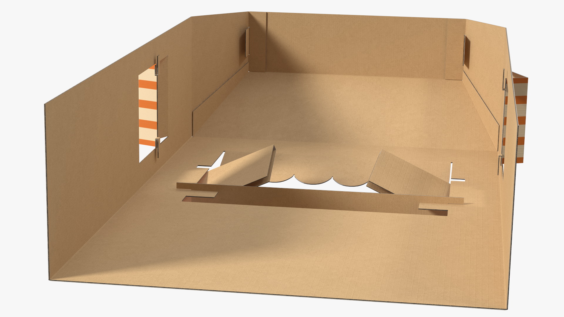 Hot Dog Booth Cardboard Stand 3D model