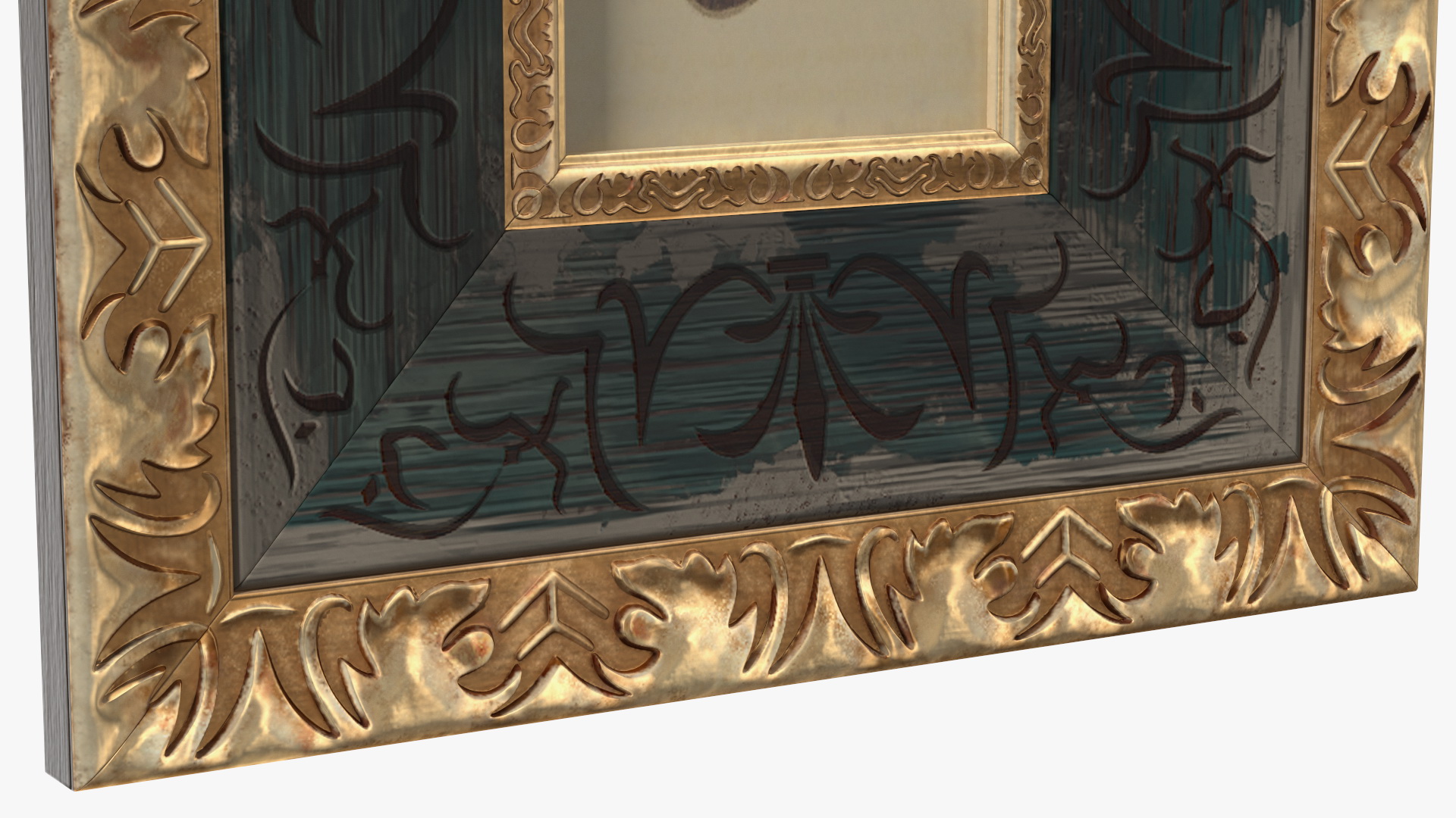 3D Ornate Picture Frame with Picture model