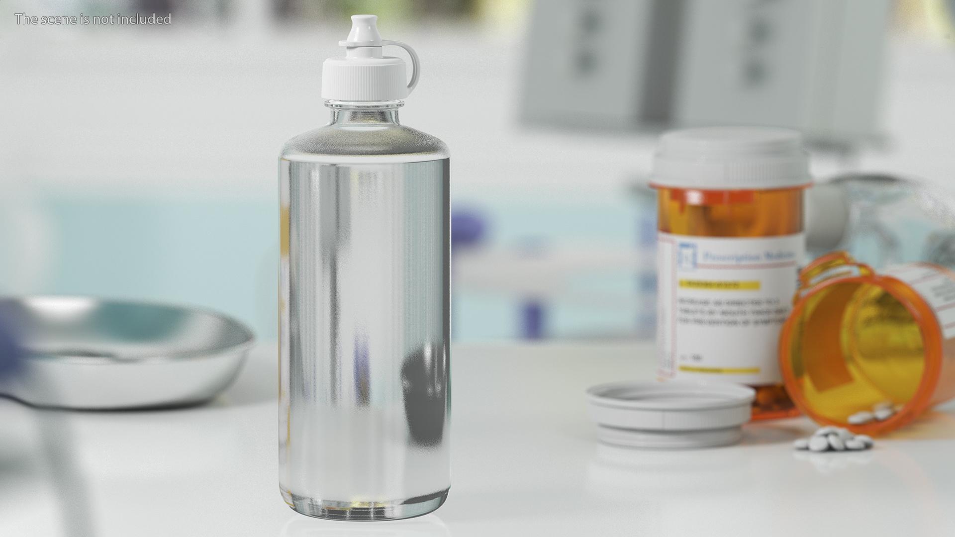 Plastic Bottle For Drops 3D model