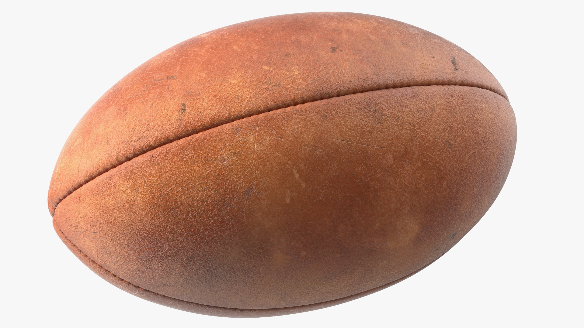 3D Vintage Lace Up Rugby Ball
