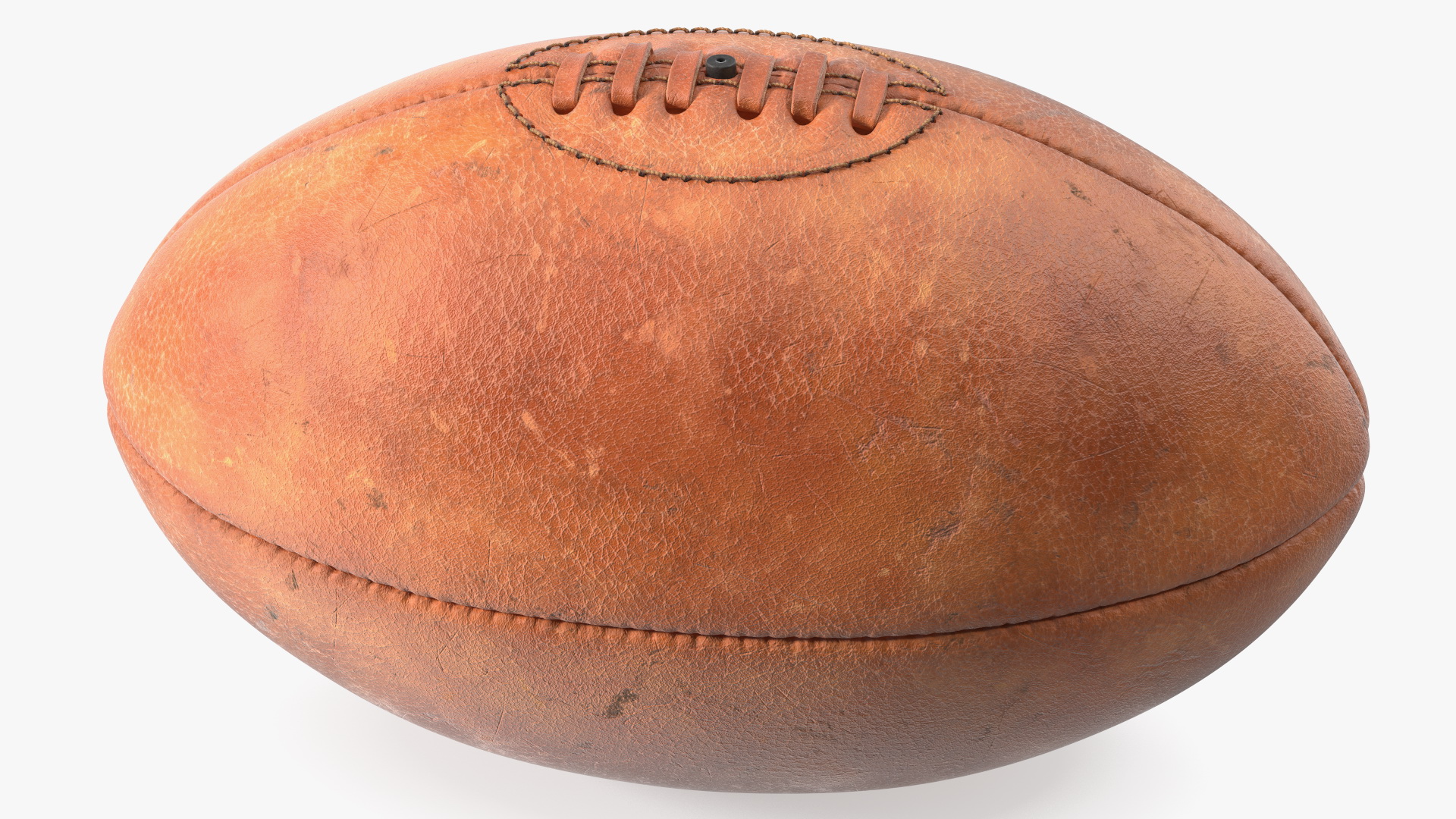3D Vintage Lace Up Rugby Ball