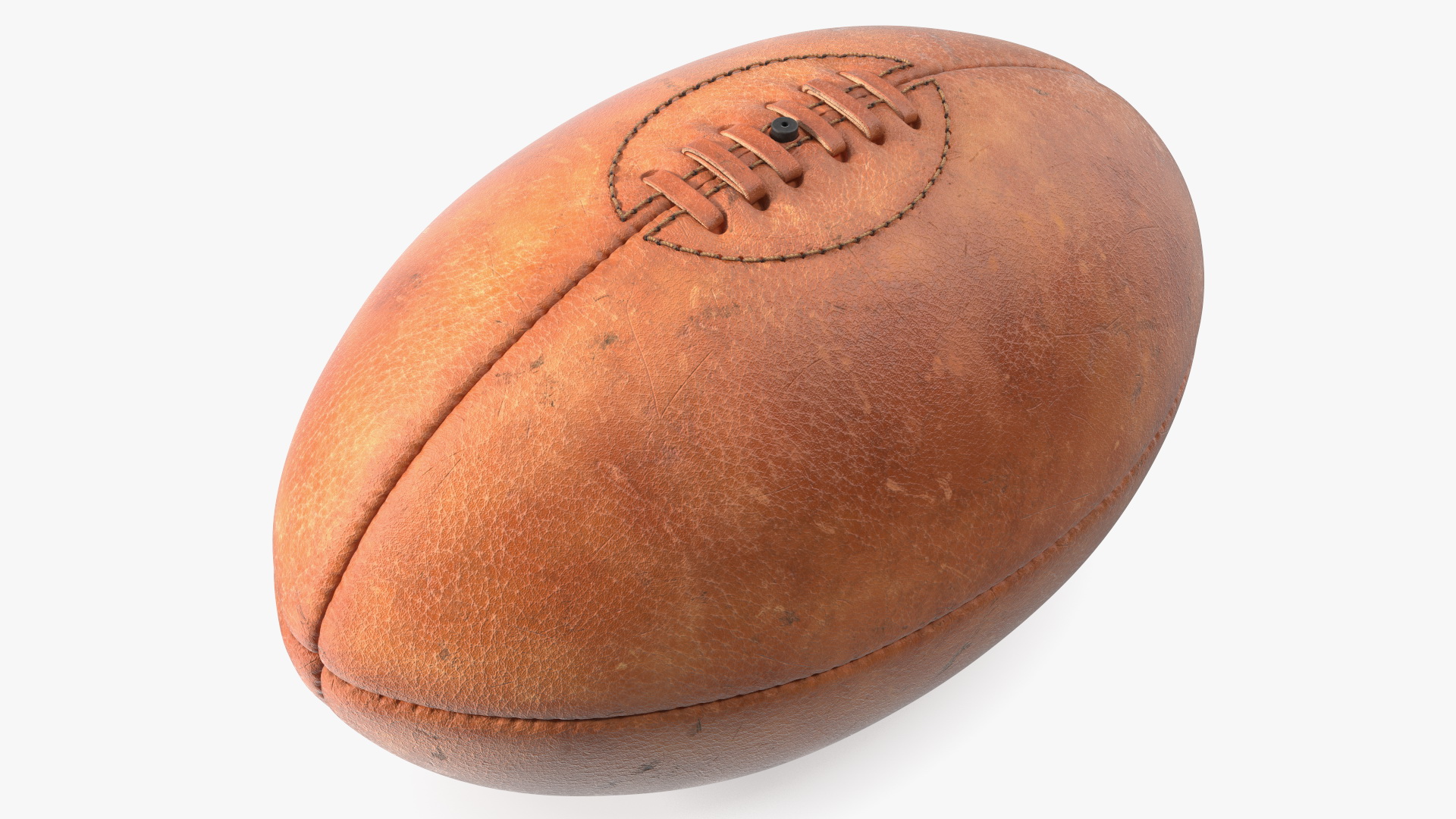 3D Vintage Lace Up Rugby Ball