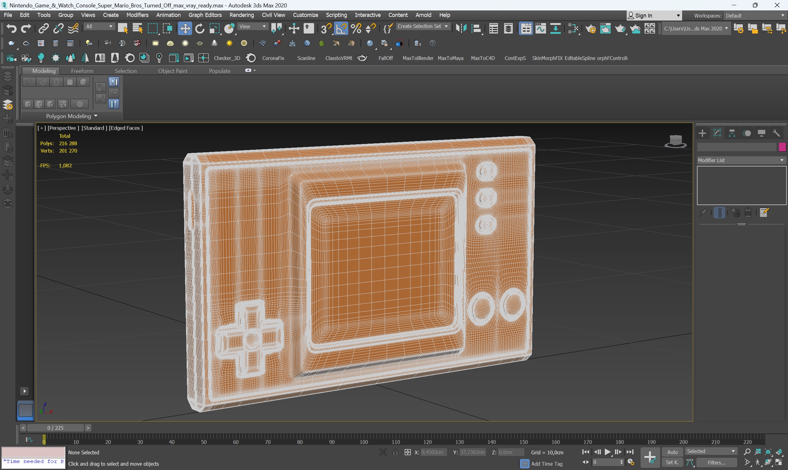 Nintendo Game and Watch Console Super Mario Bros Turned Off for 3D Print 3D