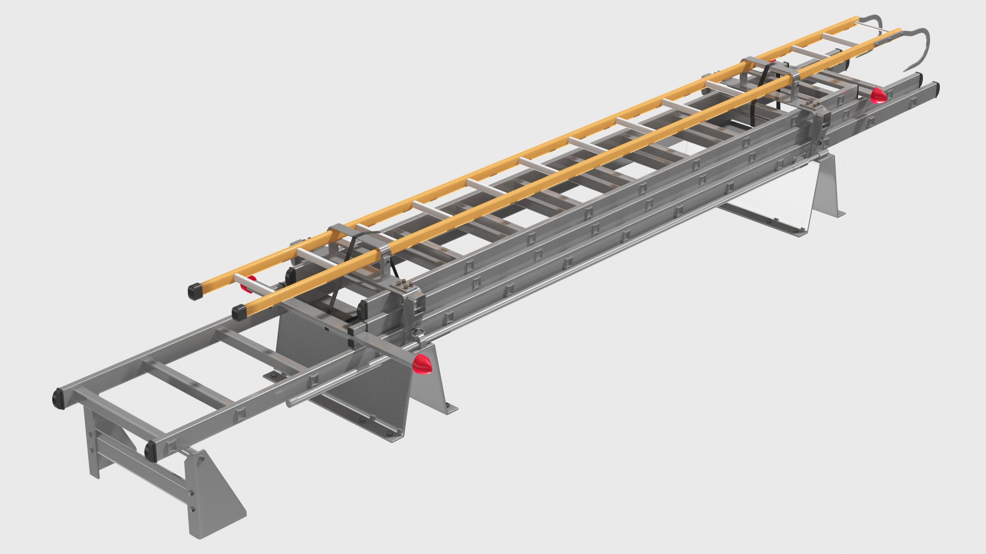 3D Folded Fire Ladder model