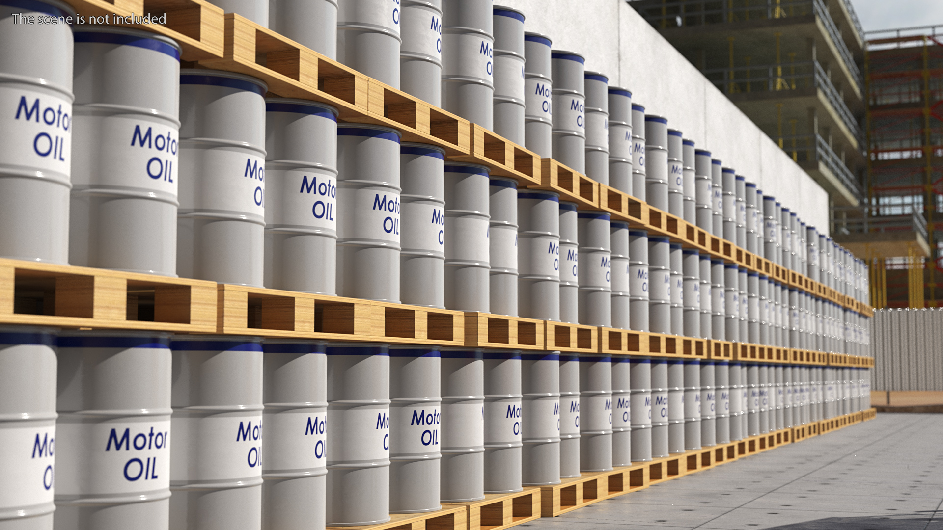 3D Motor Oil Barrel