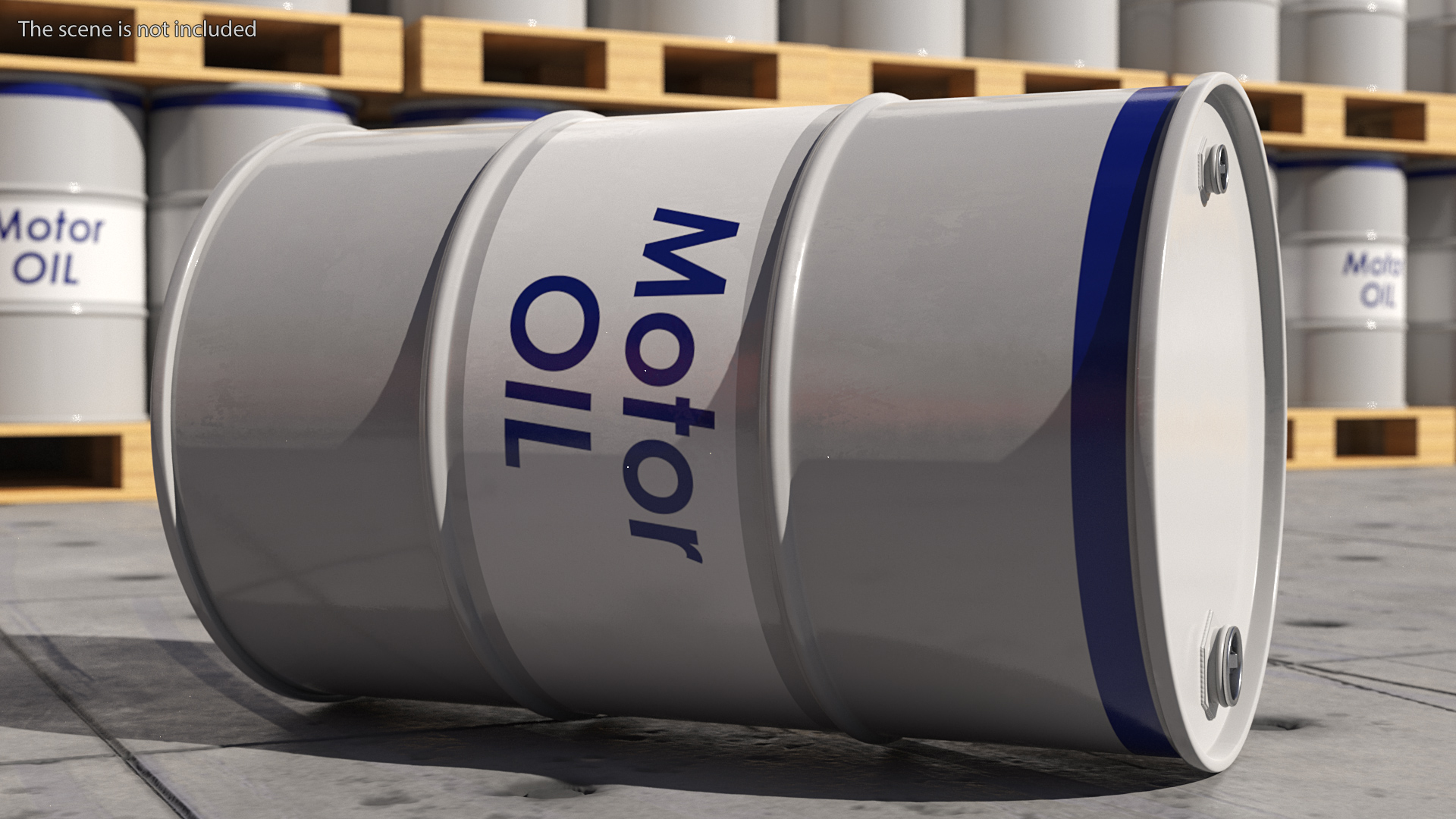 3D Motor Oil Barrel