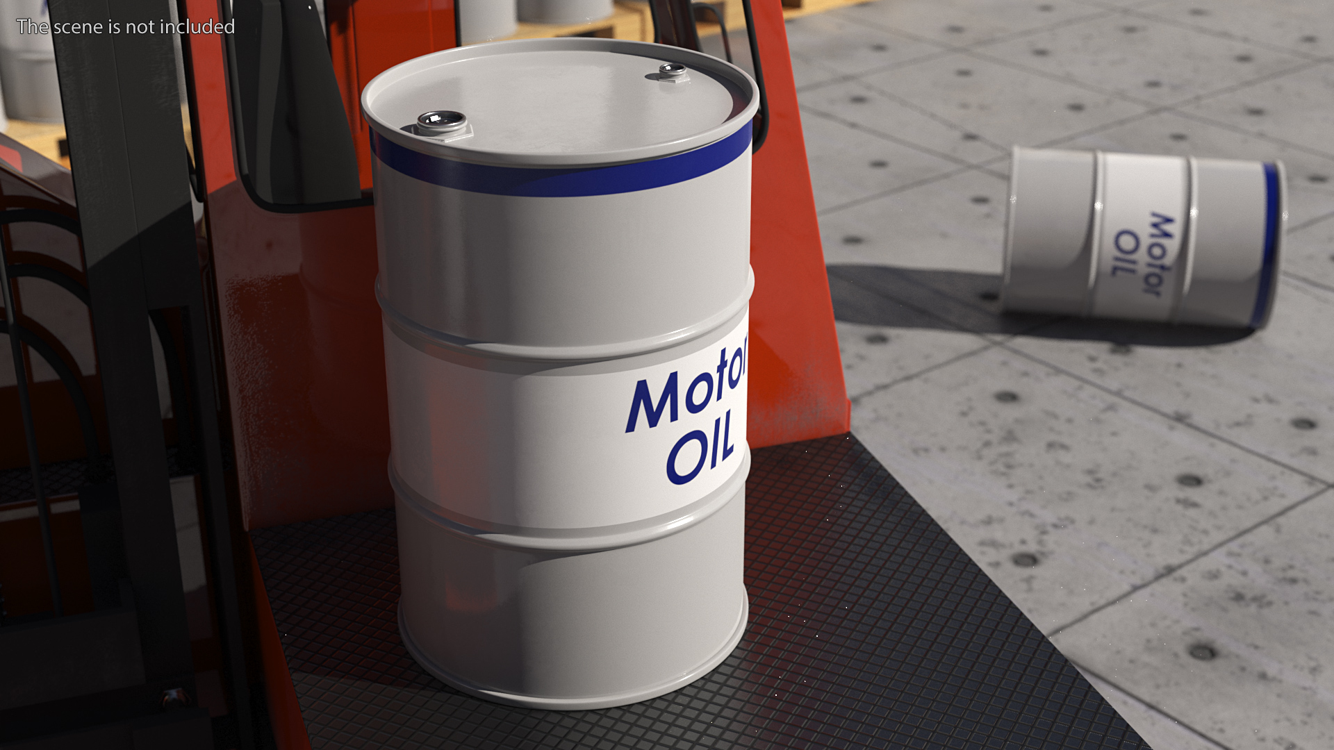 3D Motor Oil Barrel