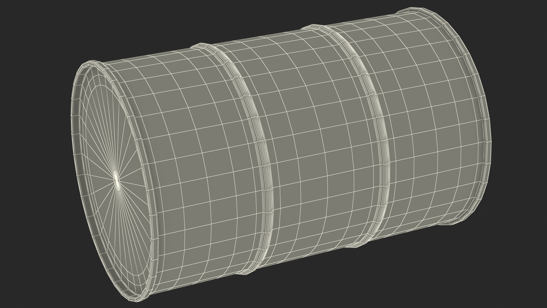 3D Motor Oil Barrel