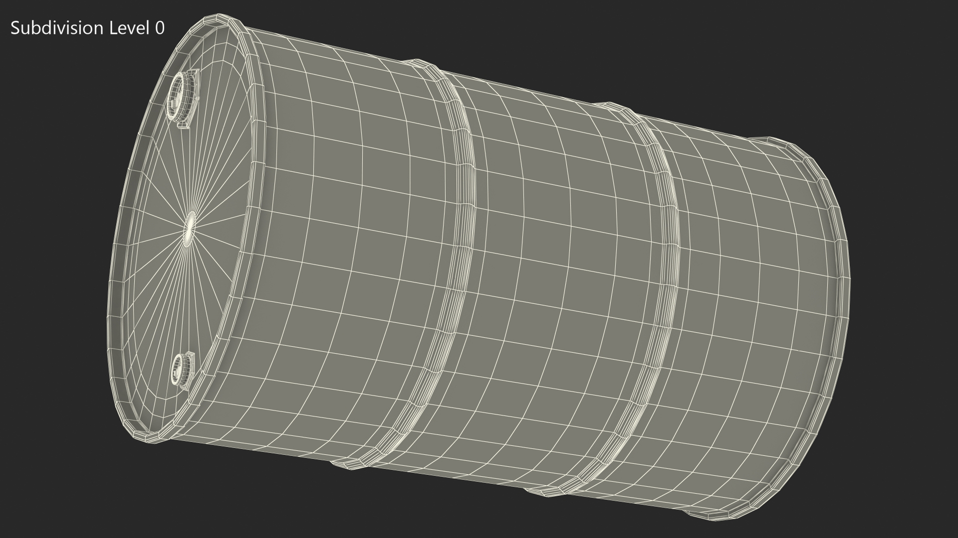 3D Motor Oil Barrel