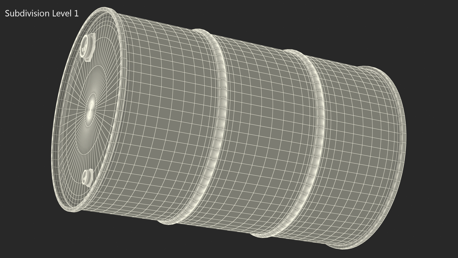 3D Motor Oil Barrel