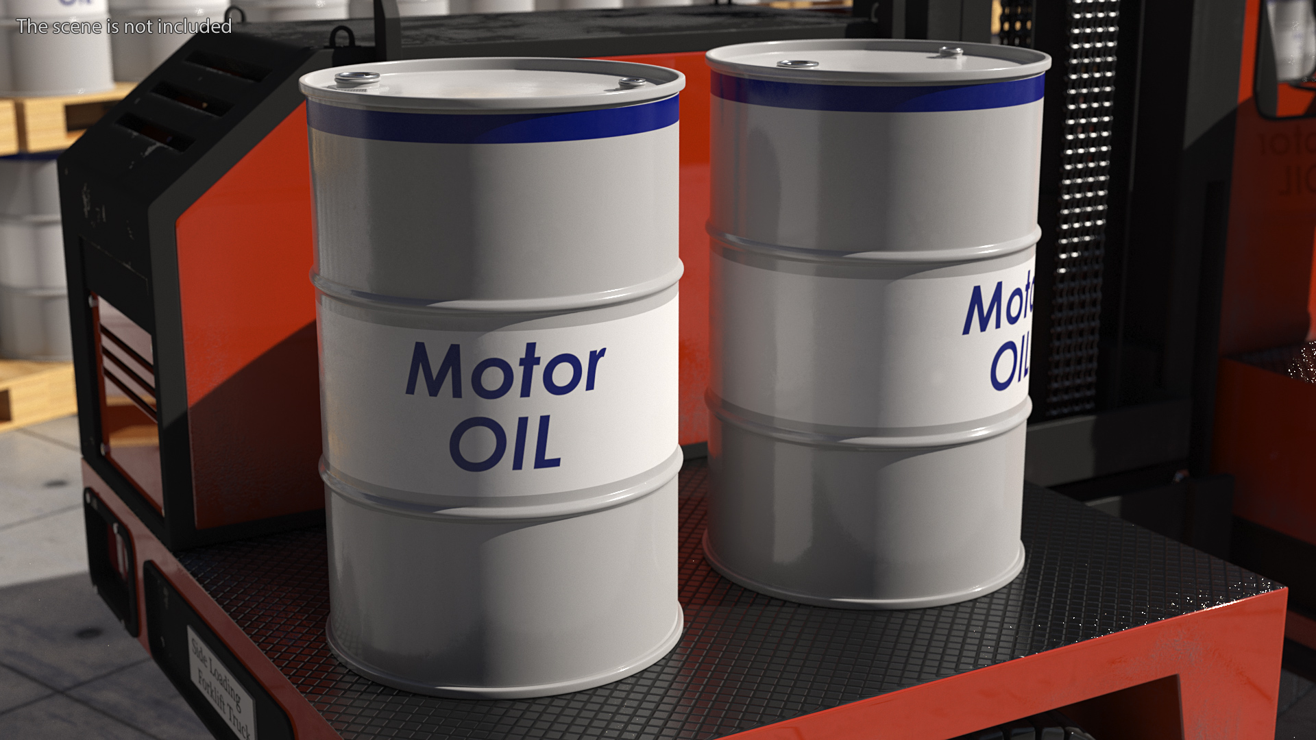 3D Motor Oil Barrel