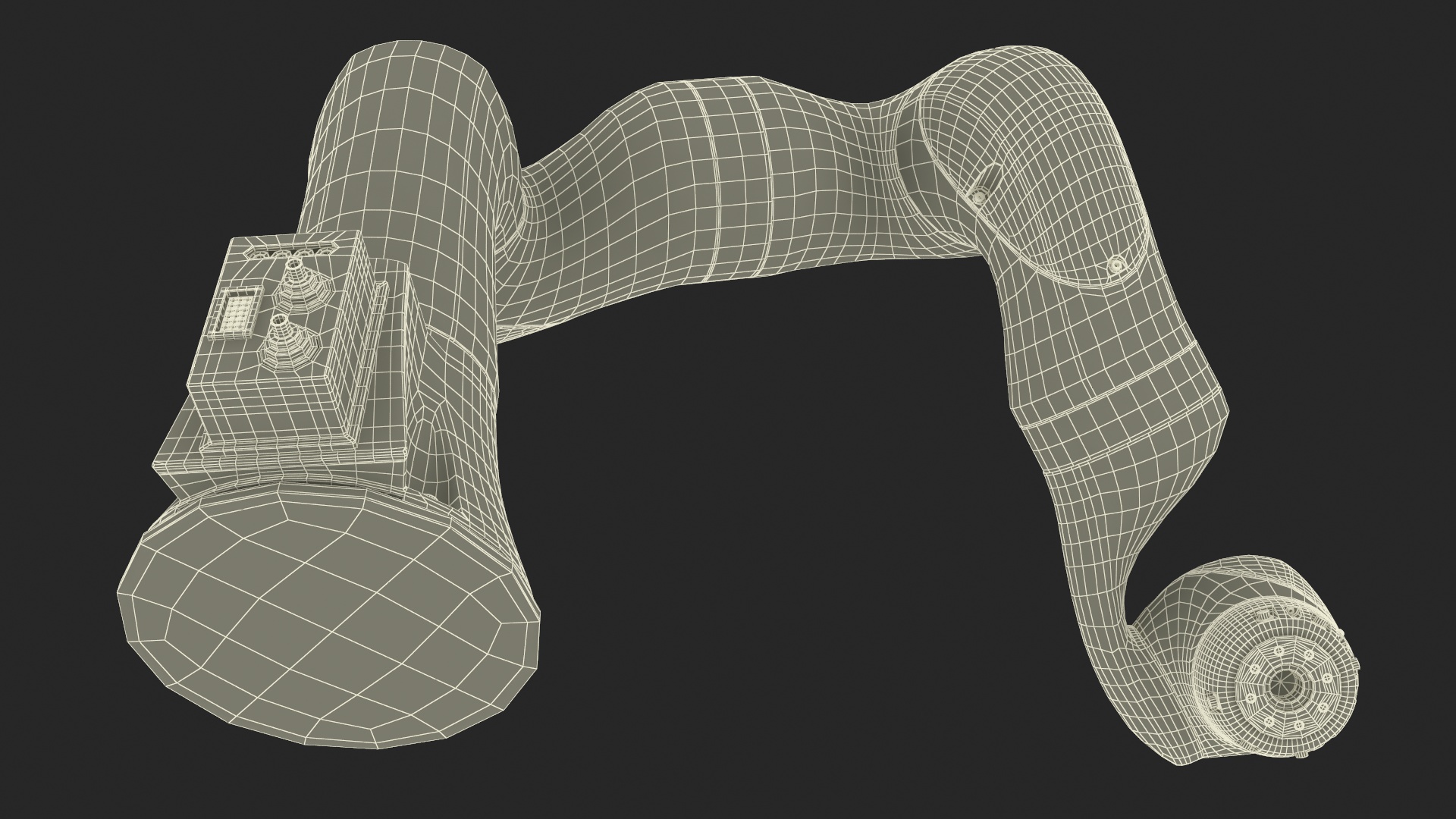 Industrial Robotic Hand Rigged for Maya 3D model