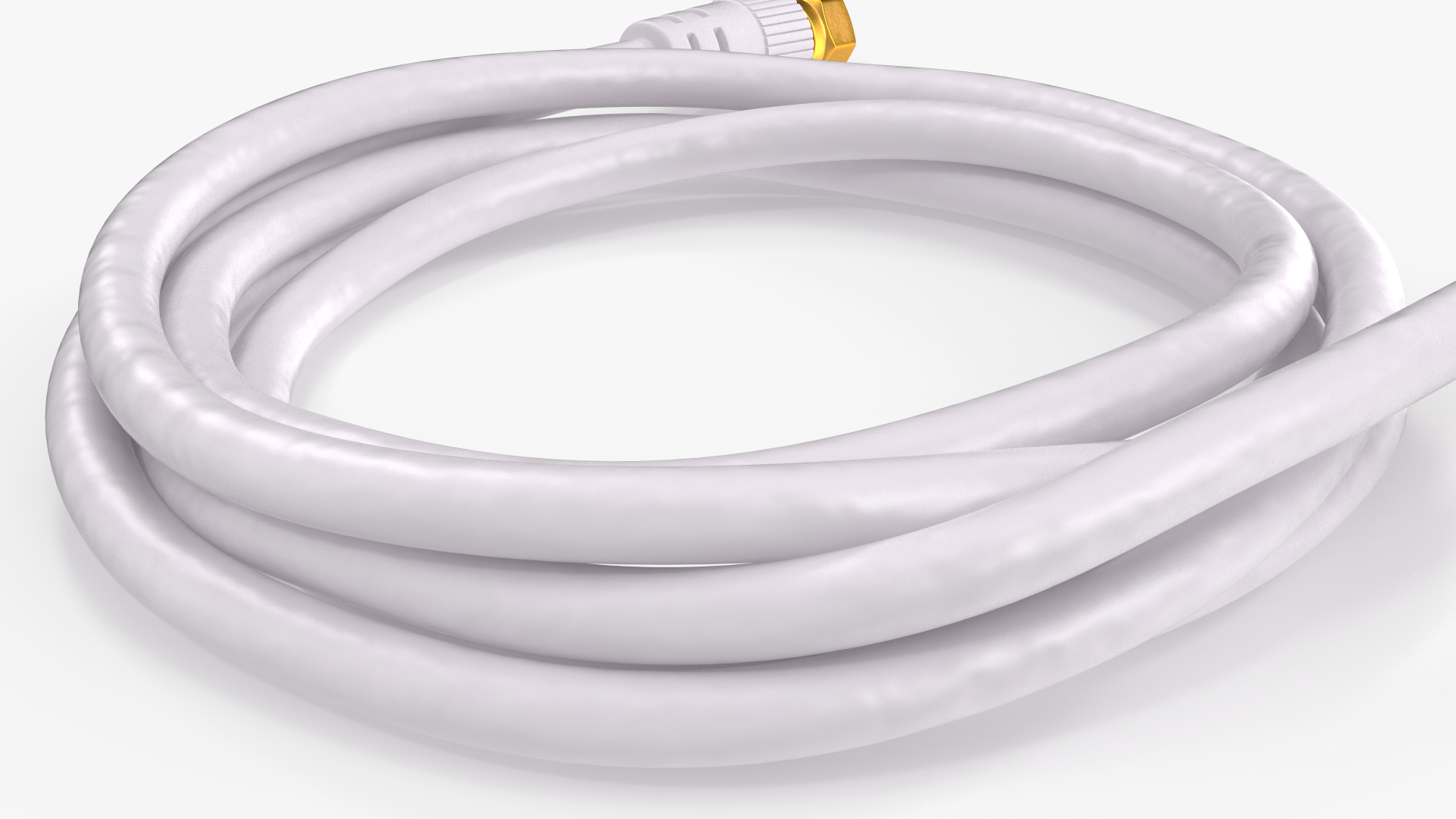3D F Type RG6 Coax Cable Gold Plated model