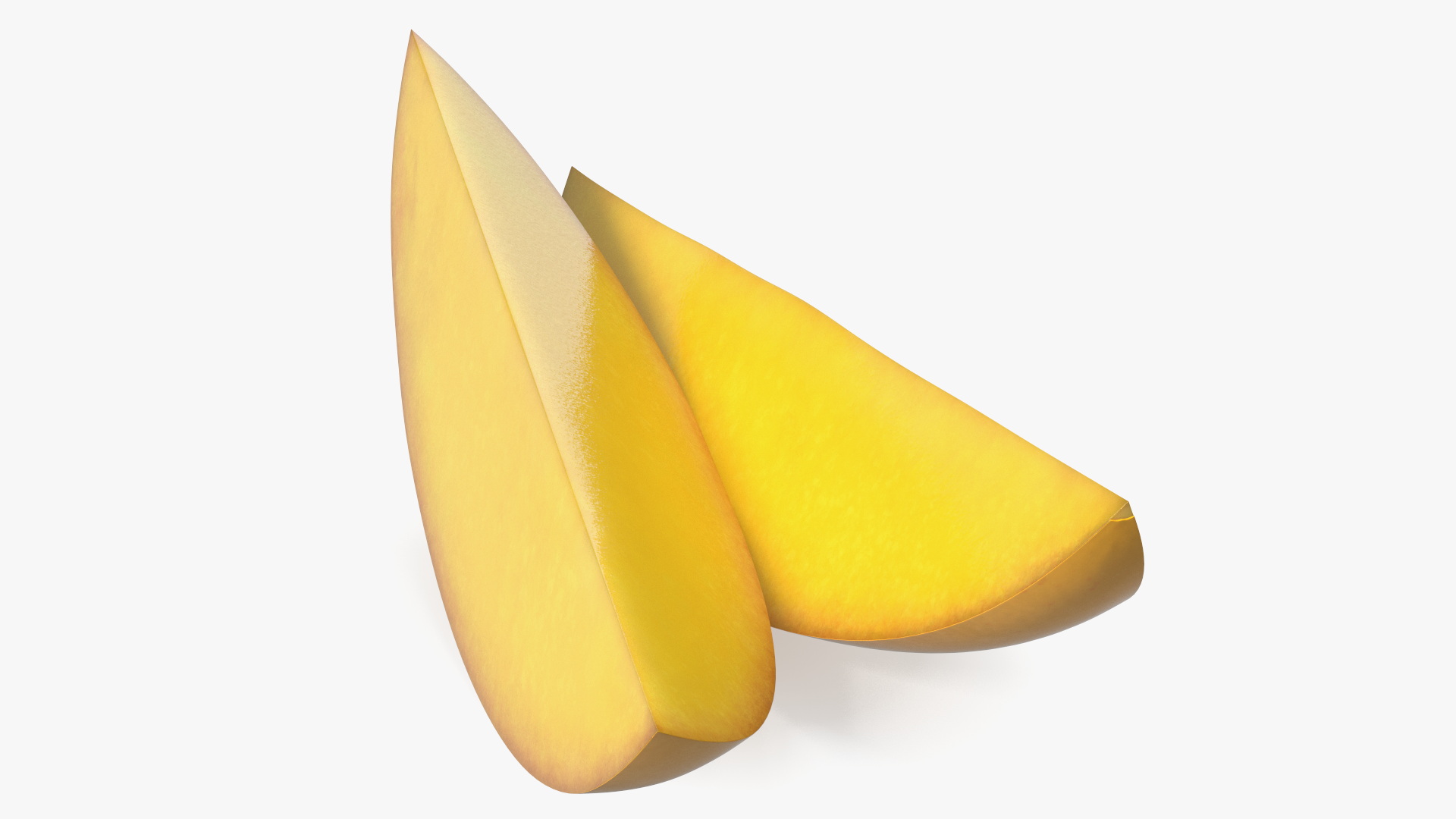Yellow Mango Slices 3D model
