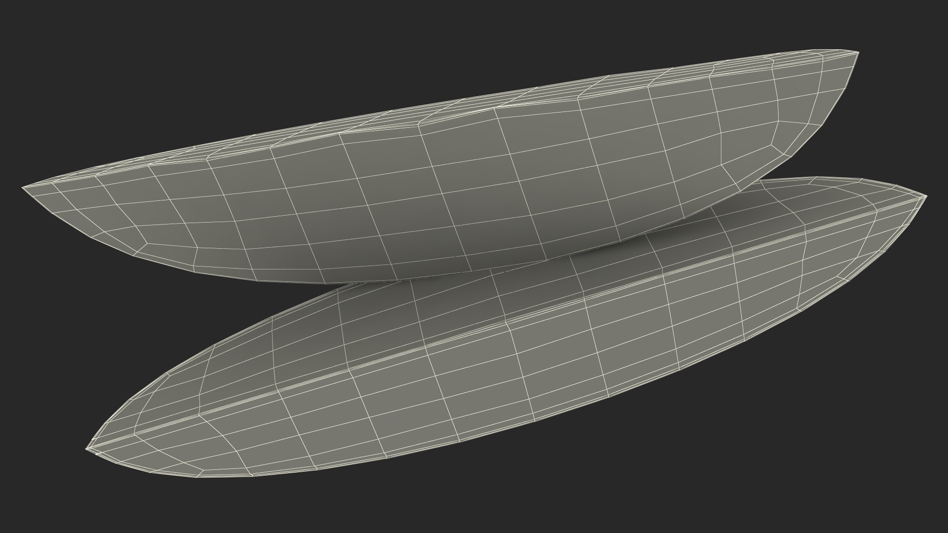 Yellow Mango Slices 3D model