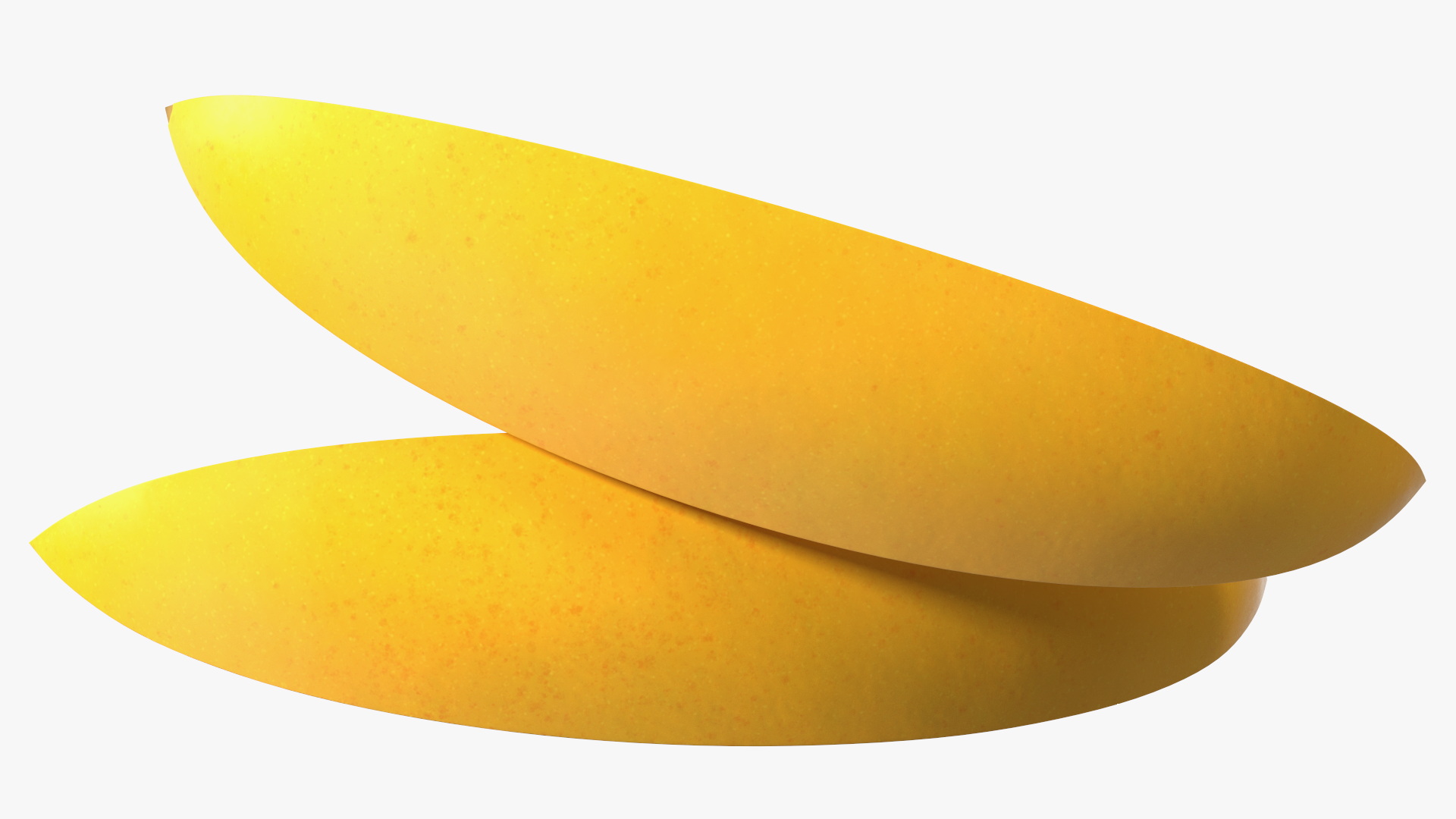 Yellow Mango Slices 3D model