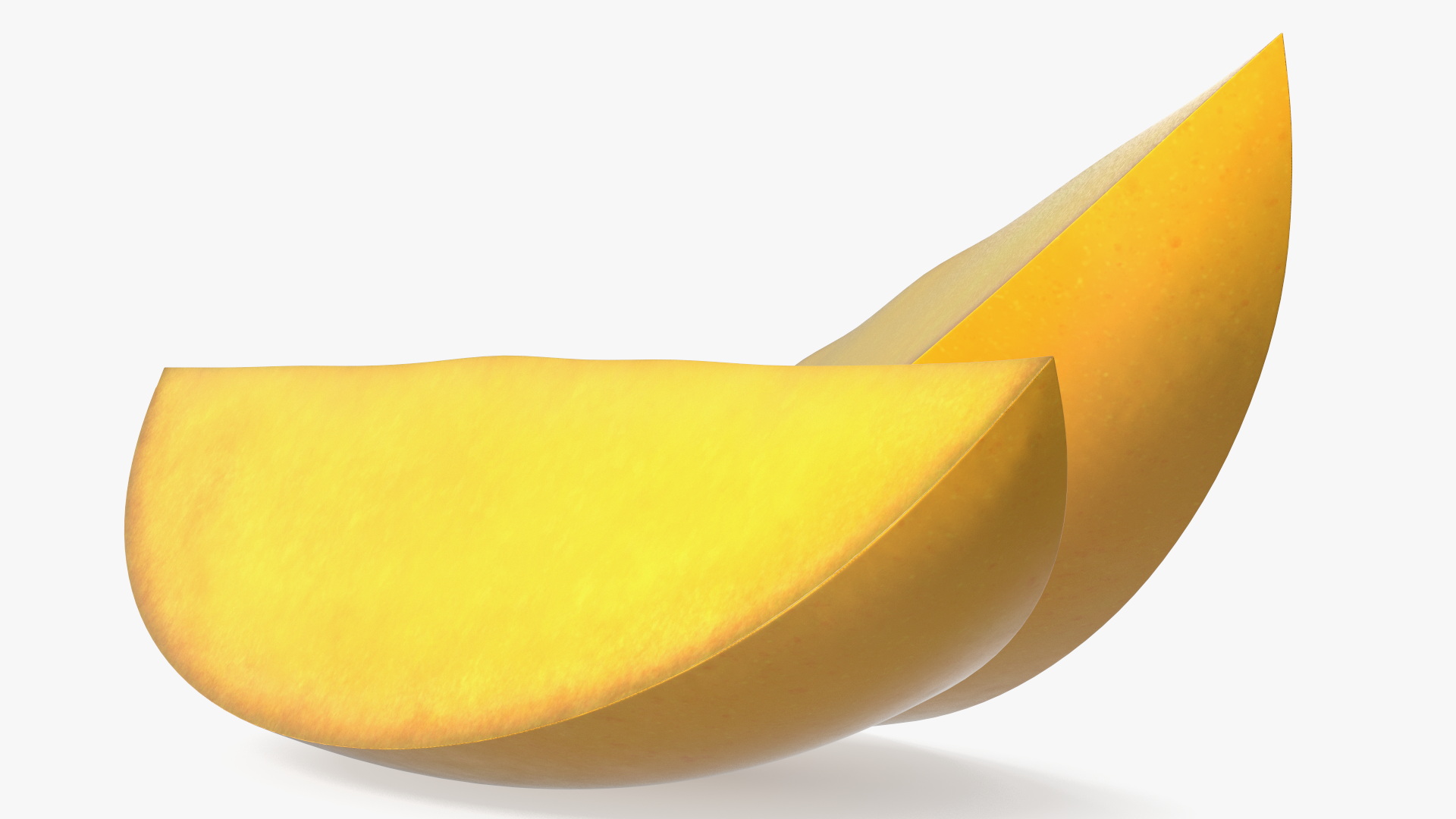 Yellow Mango Slices 3D model