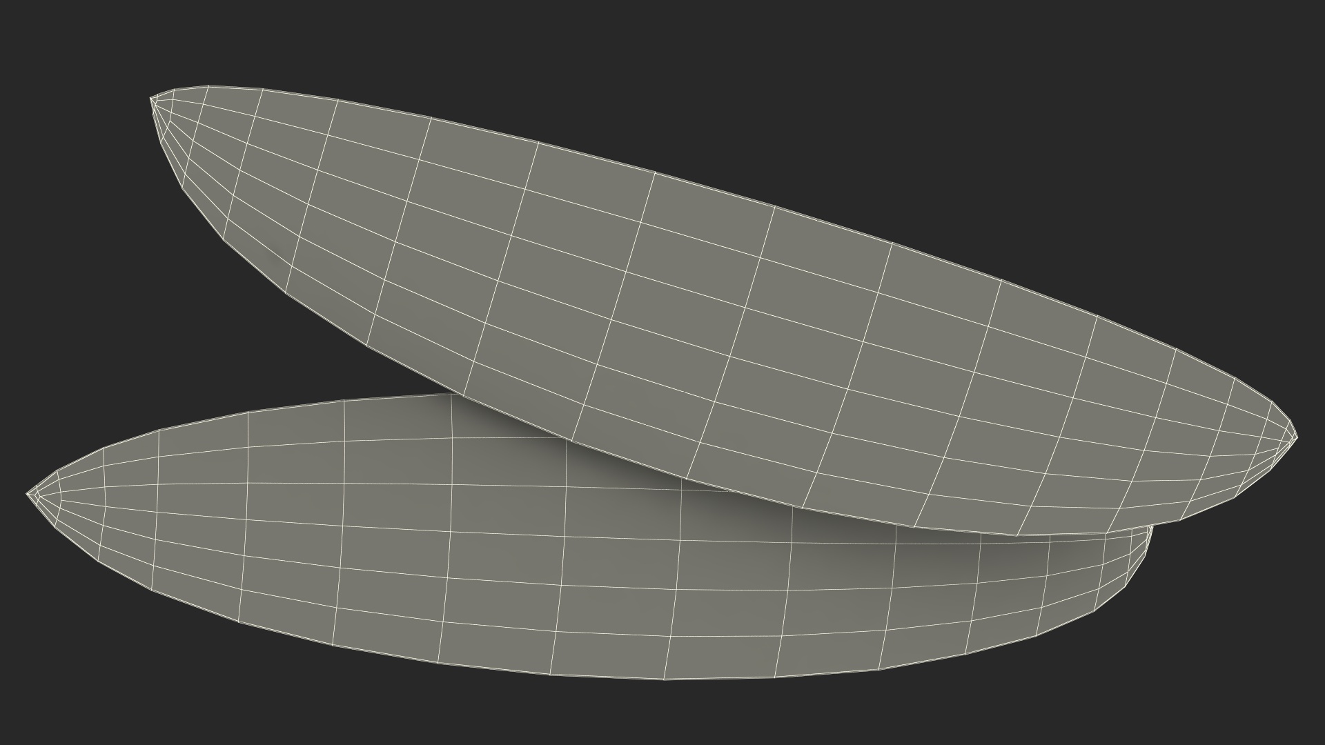 Yellow Mango Slices 3D model