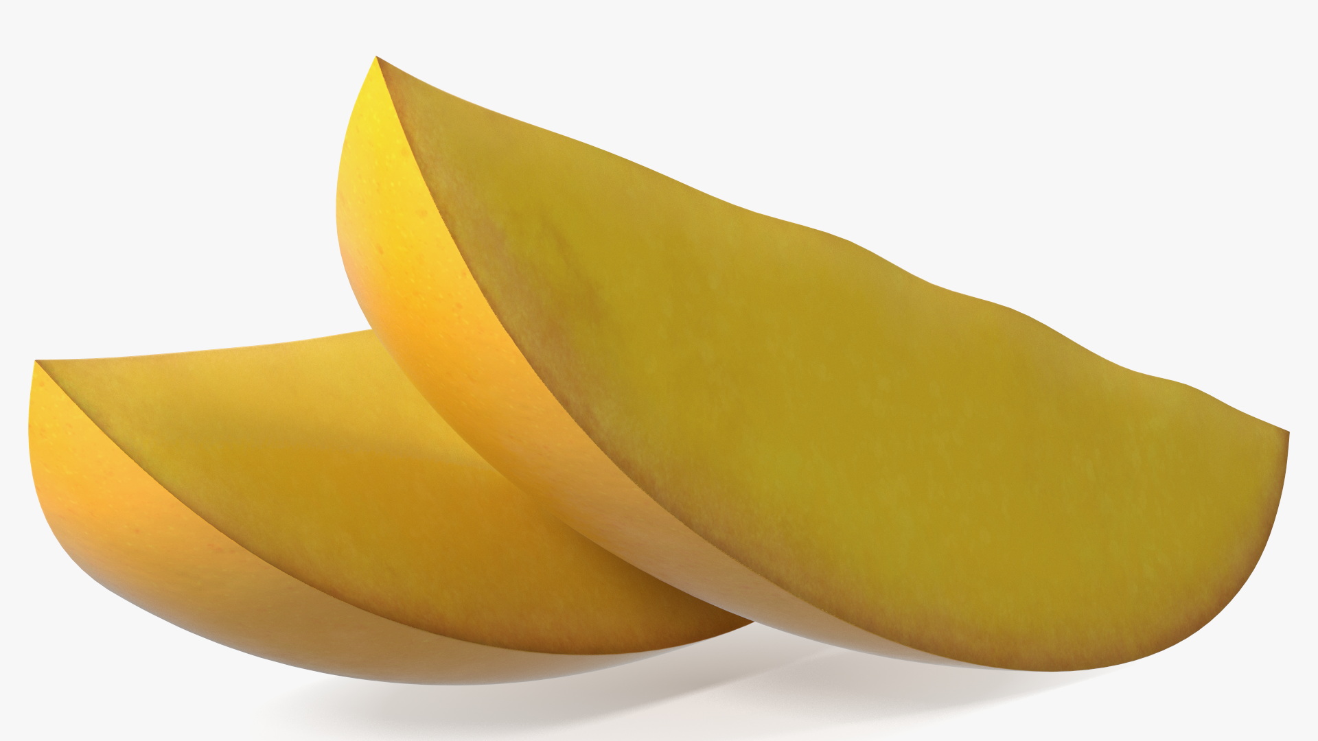 Yellow Mango Slices 3D model