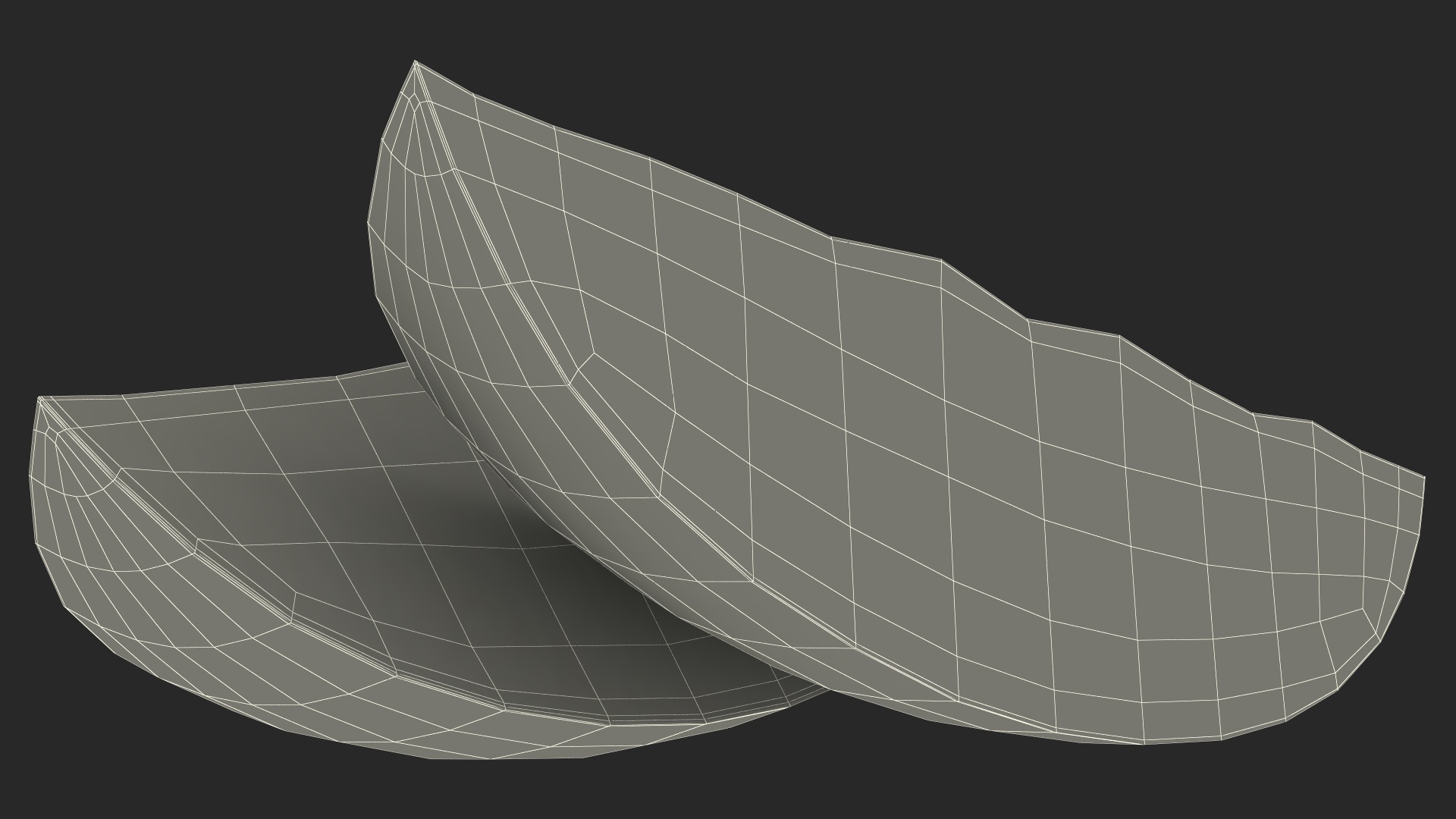 Yellow Mango Slices 3D model