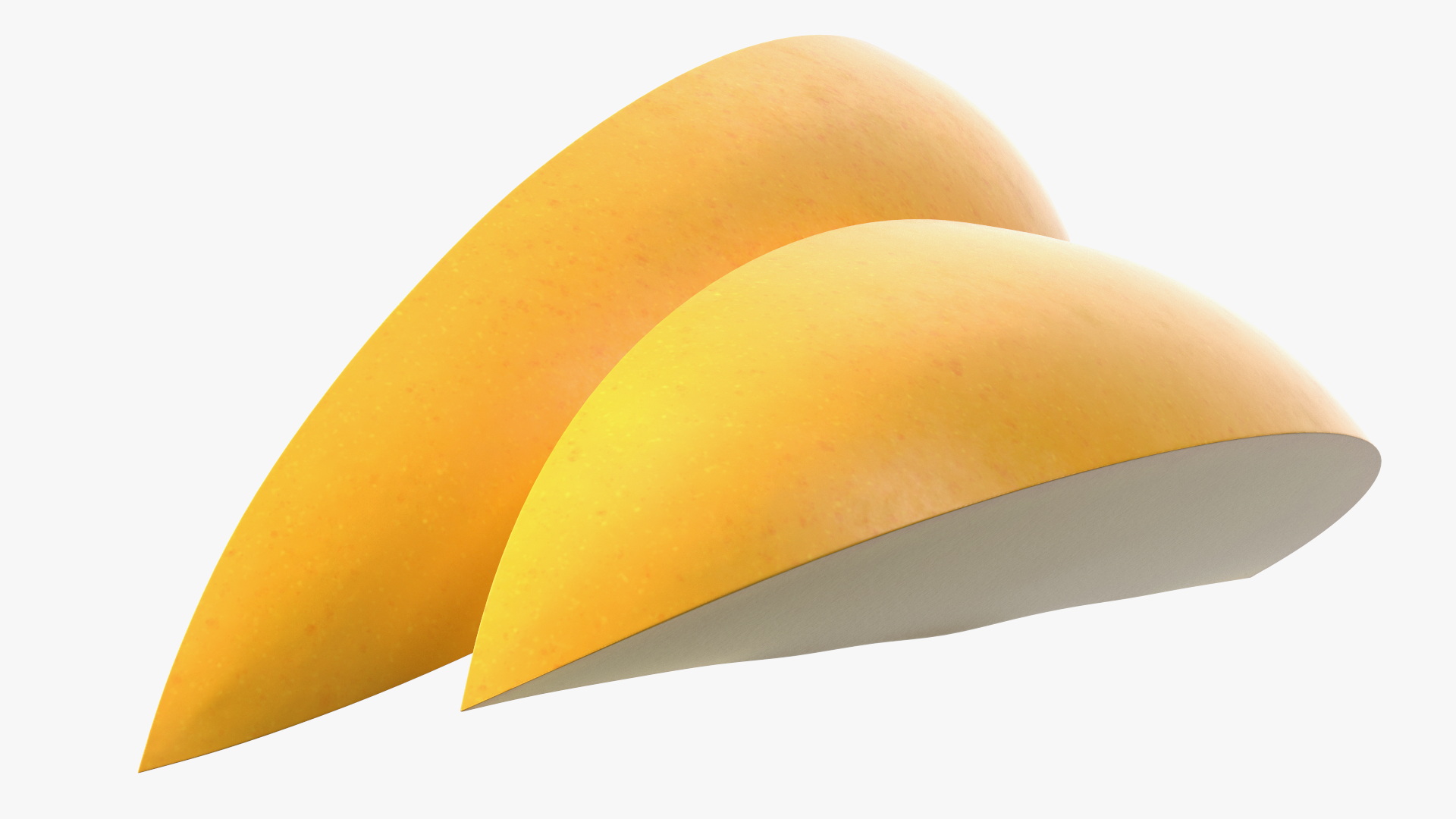 Yellow Mango Slices 3D model