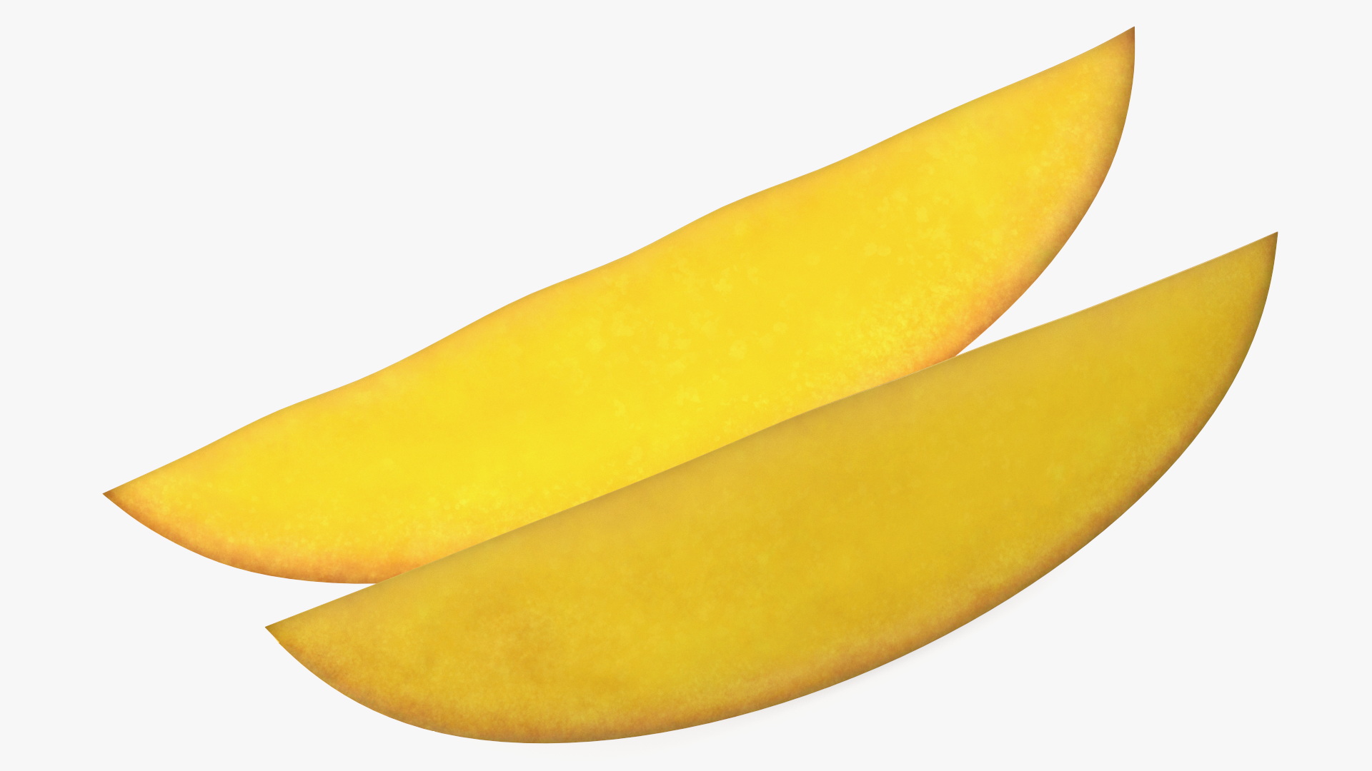 Yellow Mango Slices 3D model