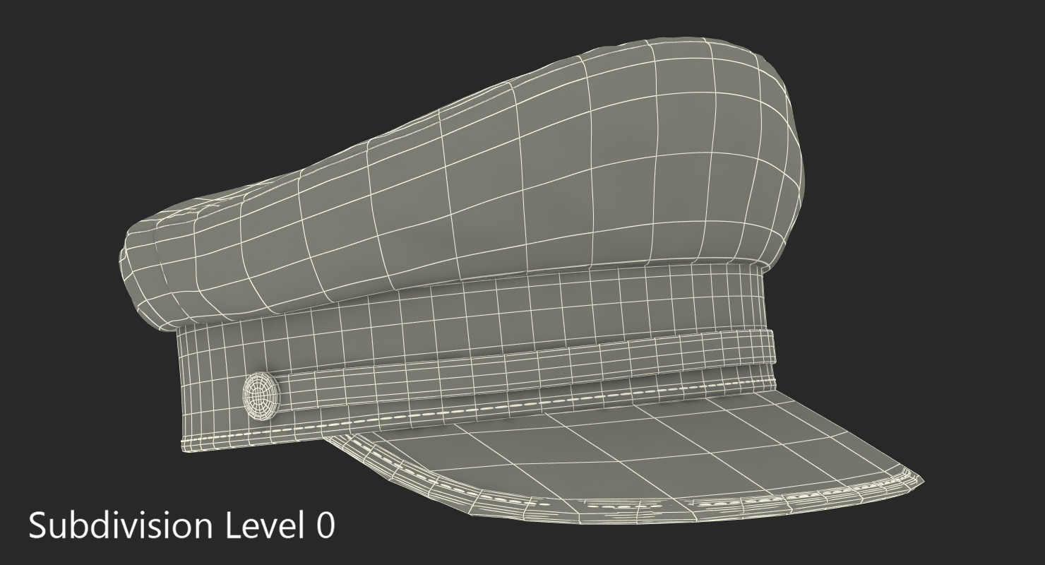 3D model Airline Captains Cap
