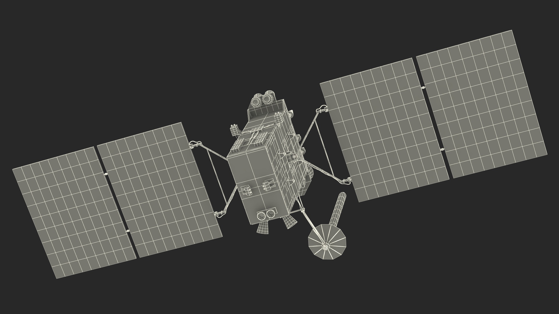 Satellite GLONASS-K 3D model