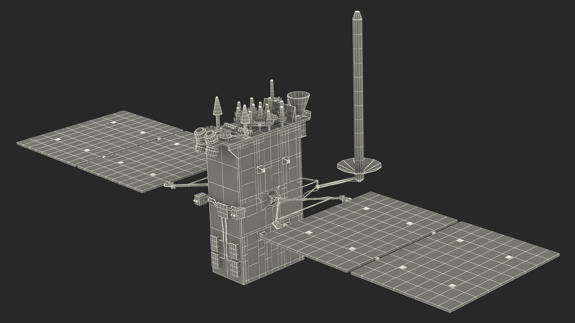 Satellite GLONASS-K 3D model