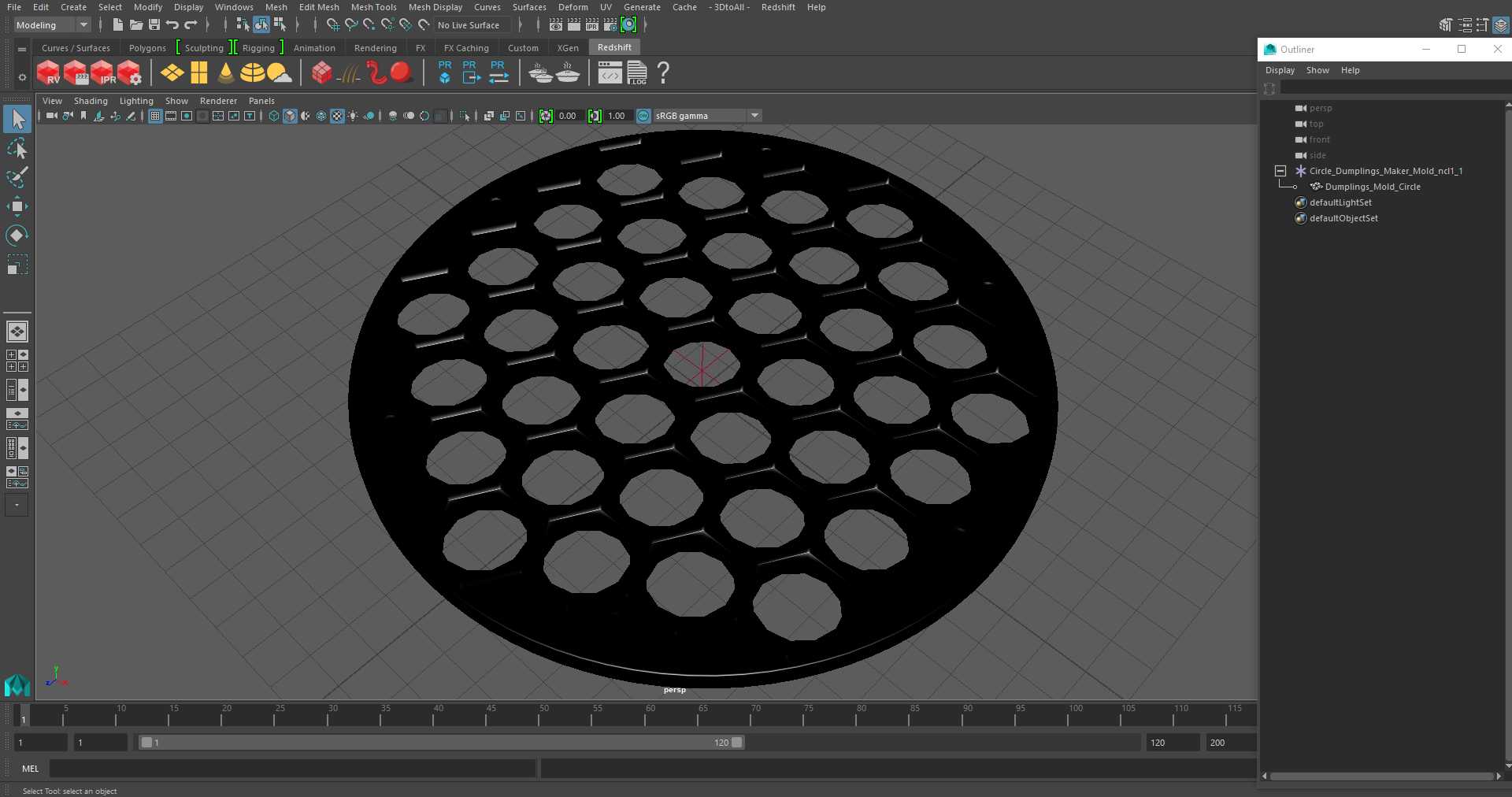 Circle Dumplings Maker Mold 3D