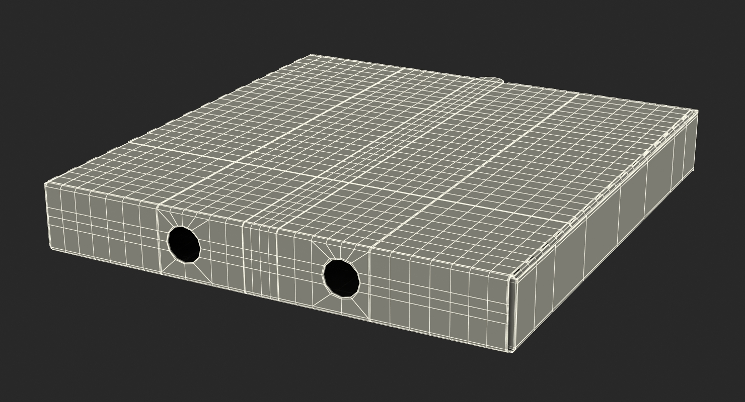 3D Closed Pizza Box