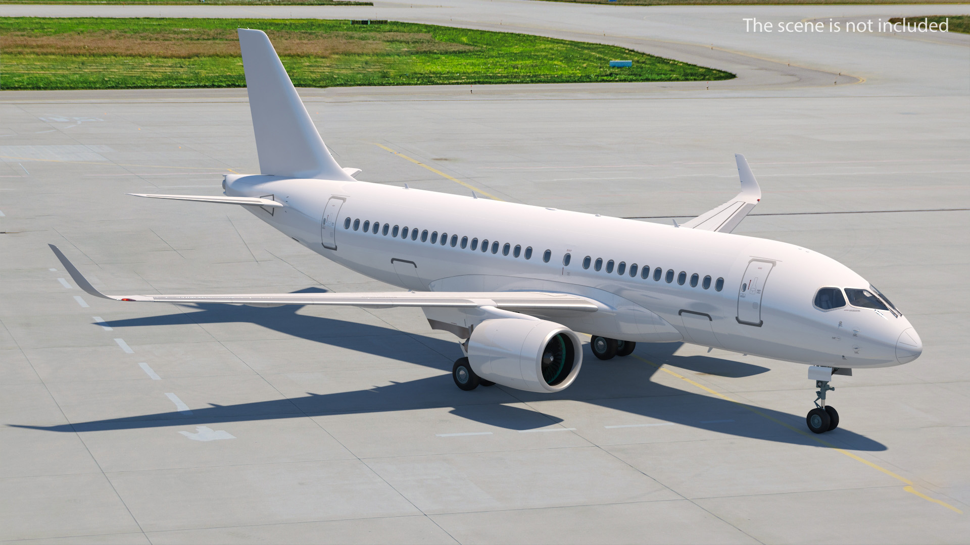 3D Airbus A220 100 Detailed Interior Generic