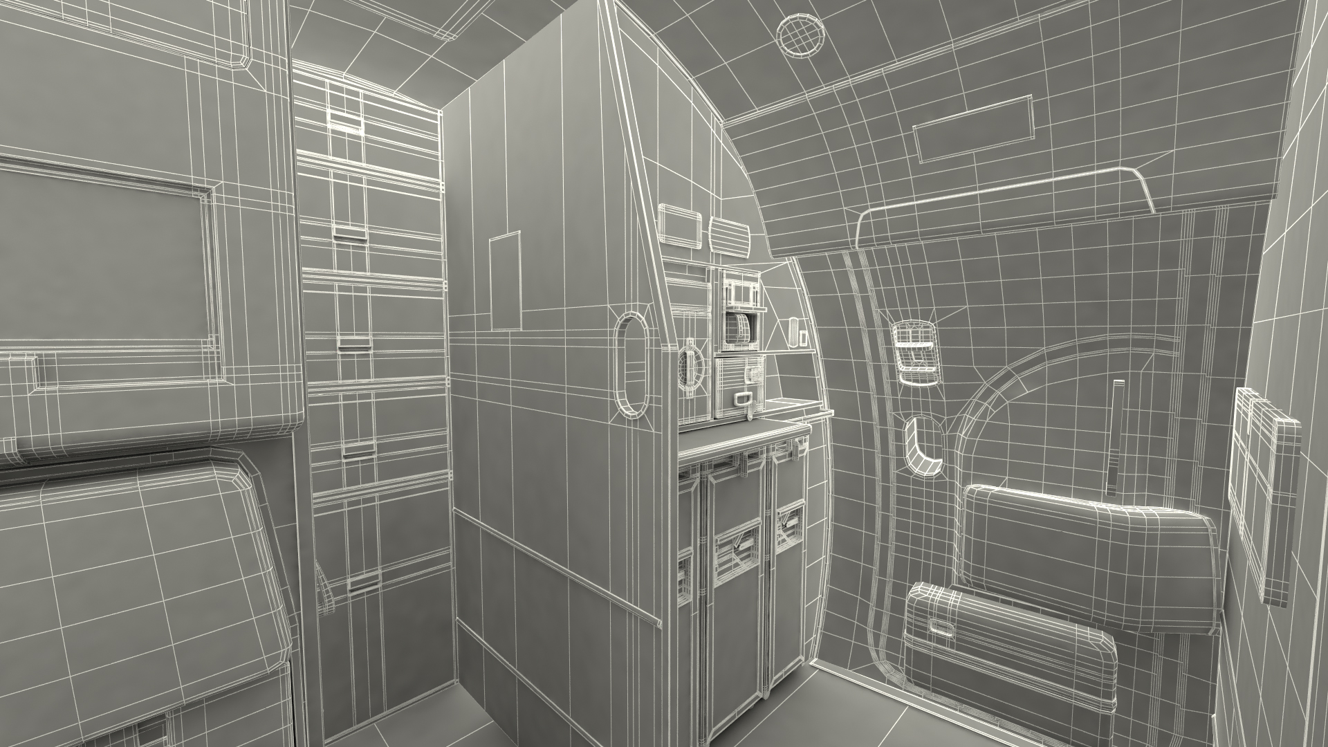 3D Airbus A220 100 Detailed Interior Generic