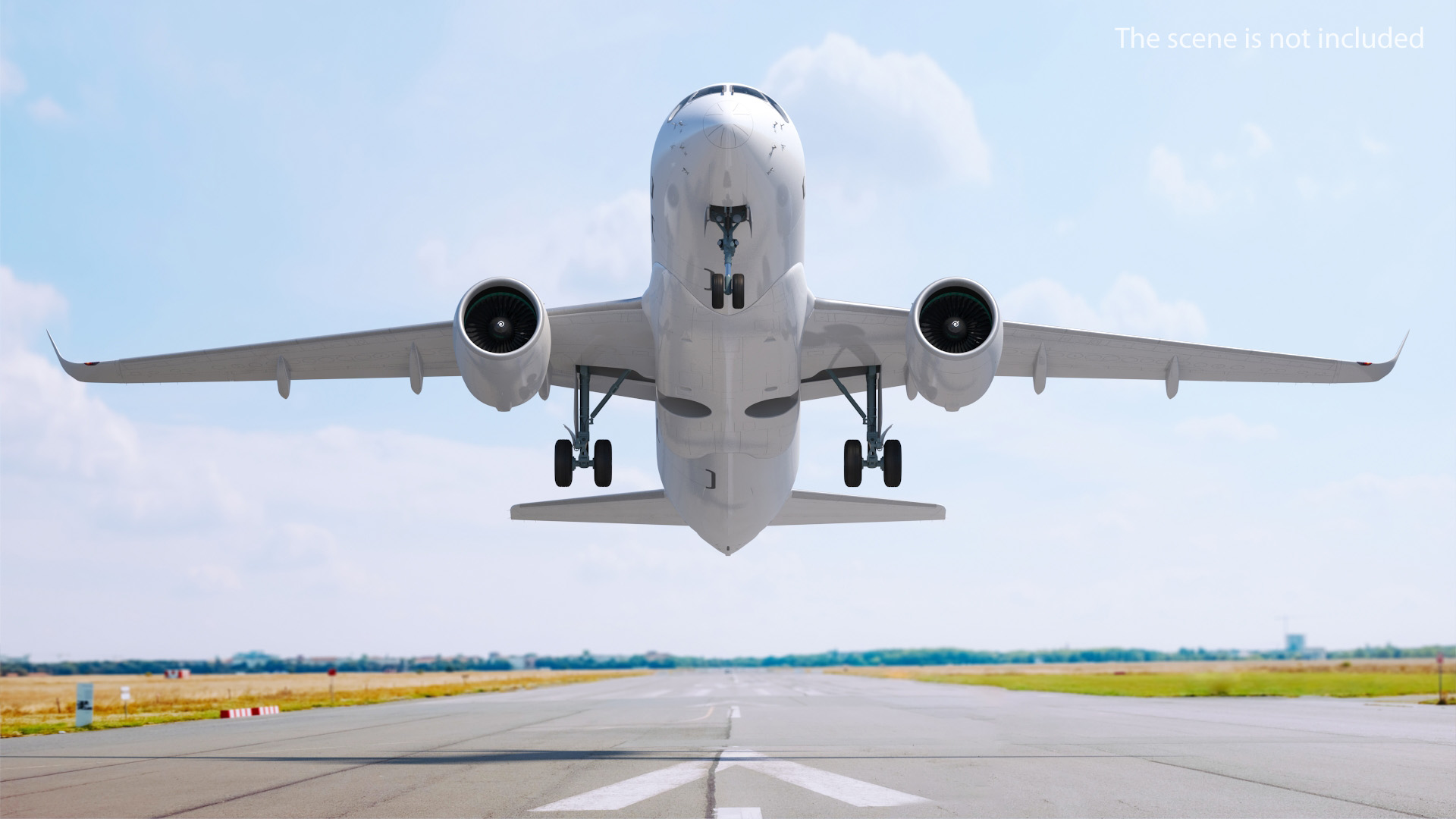 3D Airbus A220 100 Detailed Interior Generic