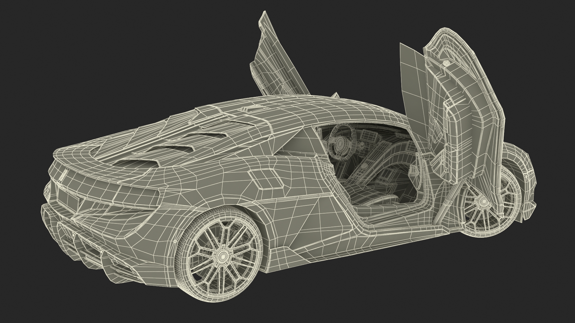 3D BYD Yangwang U9 Silver Supercar Rigged model