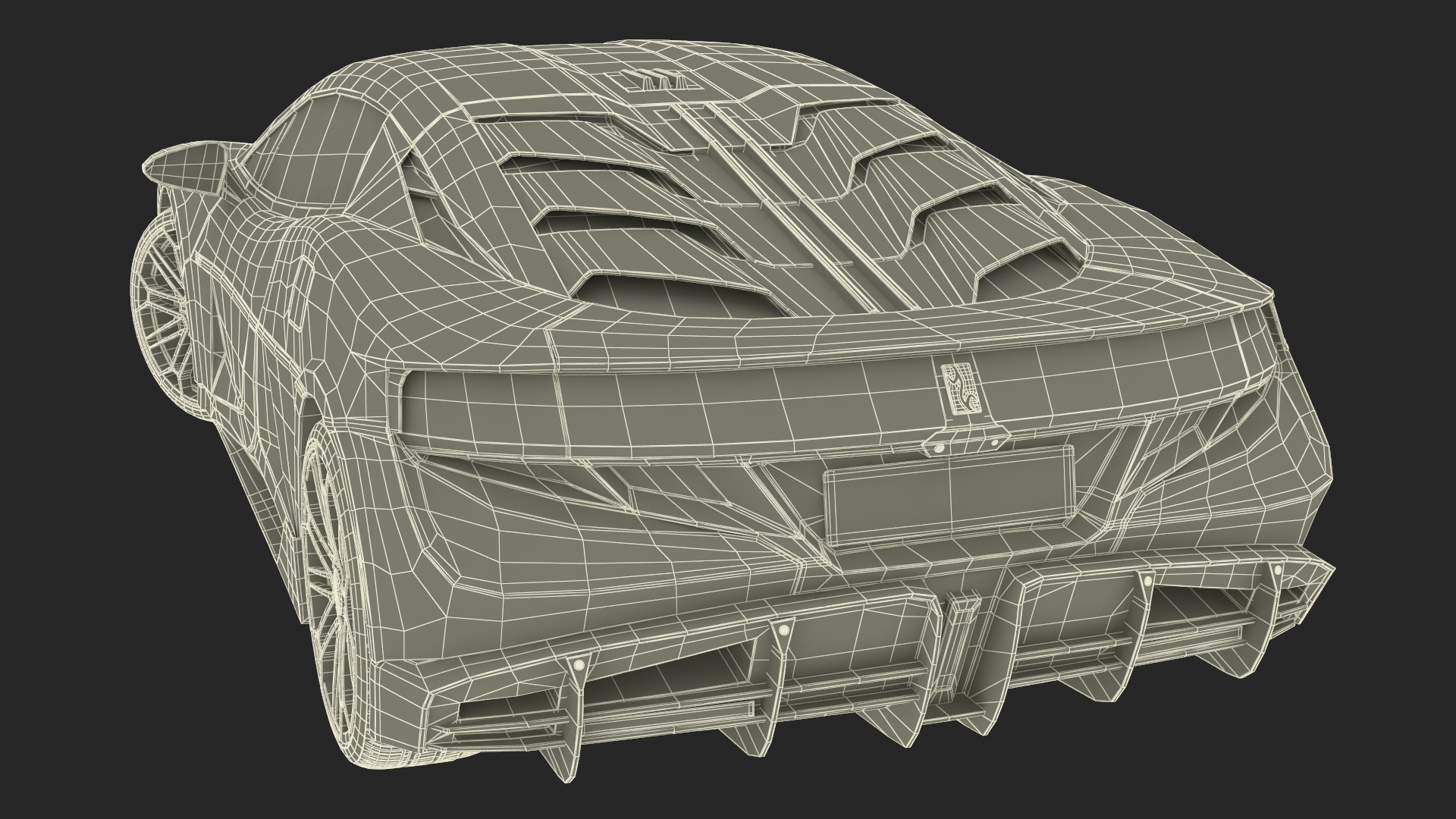 3D BYD Yangwang U9 Silver Supercar Rigged model